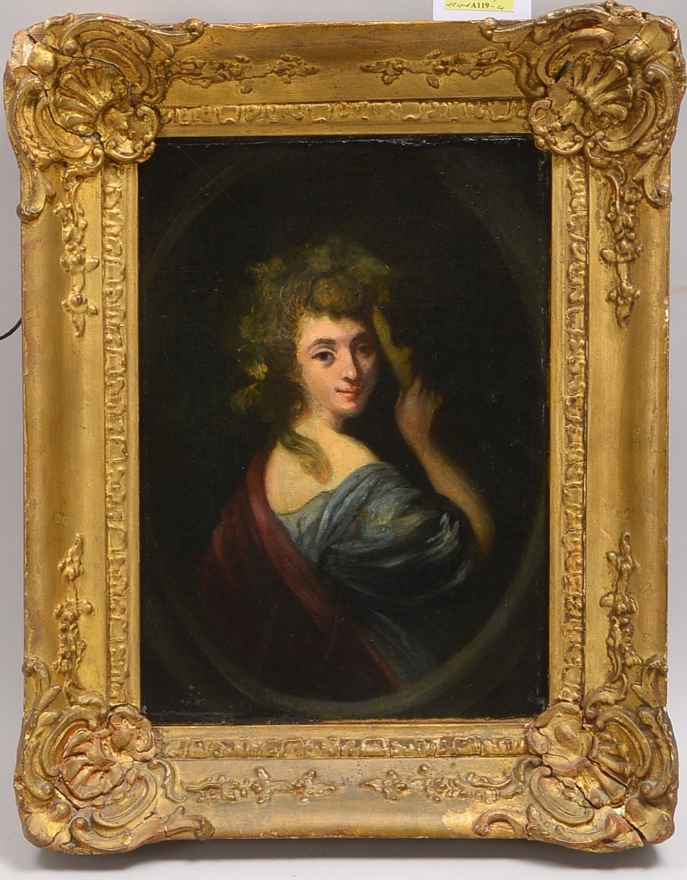 Gemälde, Mademoiselle Baccelli, Öl/Lw, unsigniert, gerahmt; BM 33 x 24 cm