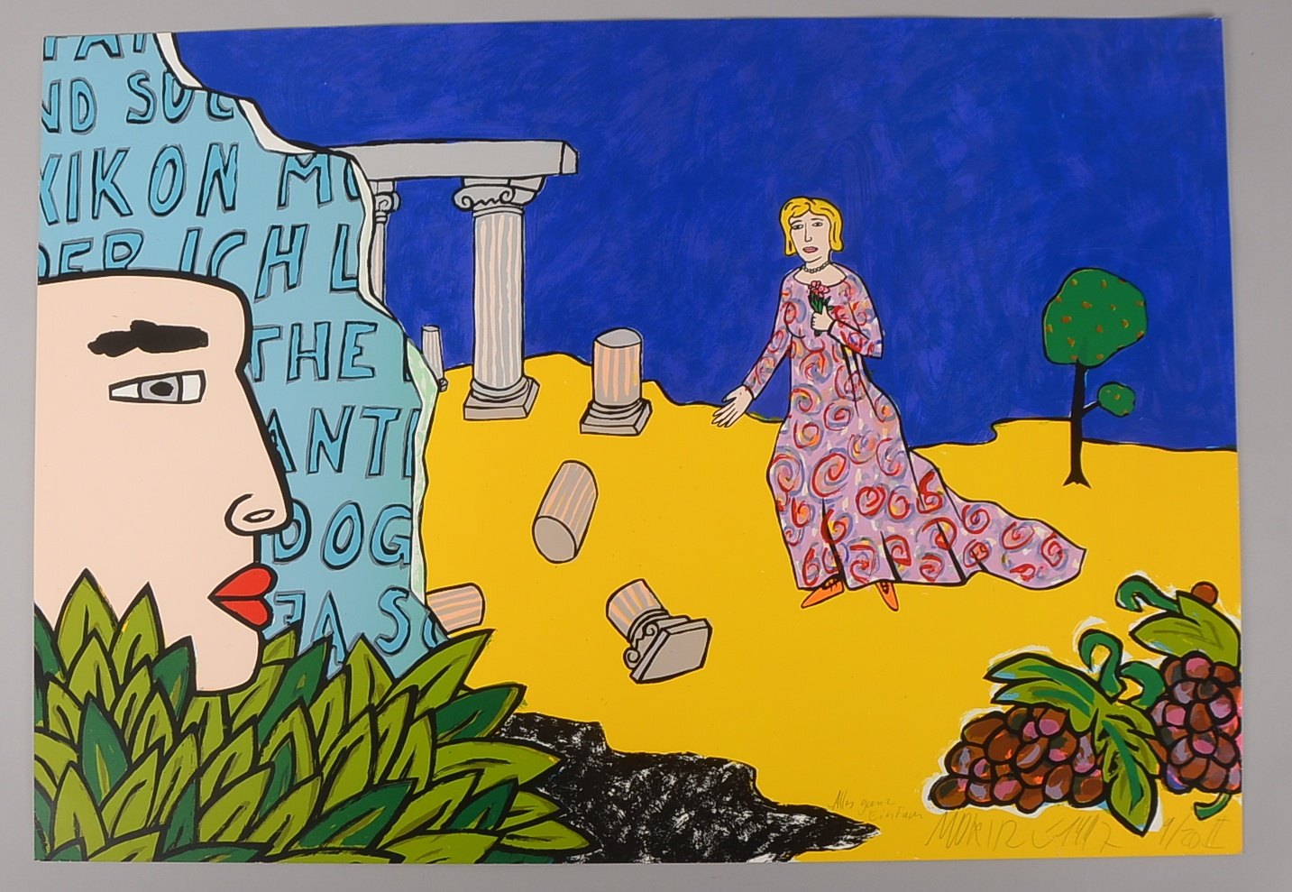 Götze, Moritz, Alles ganz einfach, Farbserigr., 9/20, bleisign./dat.; BM 59 x 85 cm