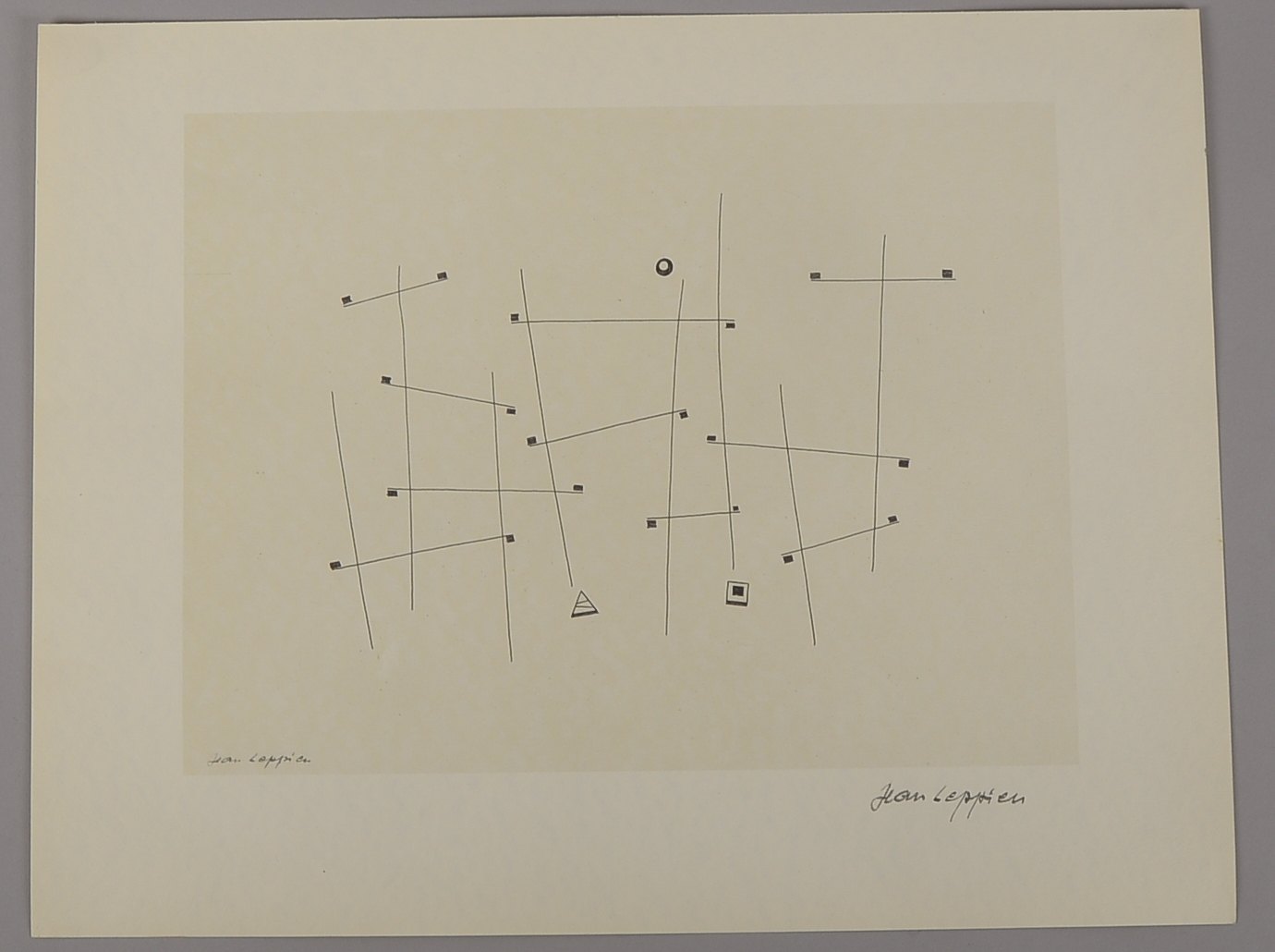 Leppien, Jean, Disegni, Lithografie, Auflage: 280, bleisign.; BM ca. 33 x 43 cm