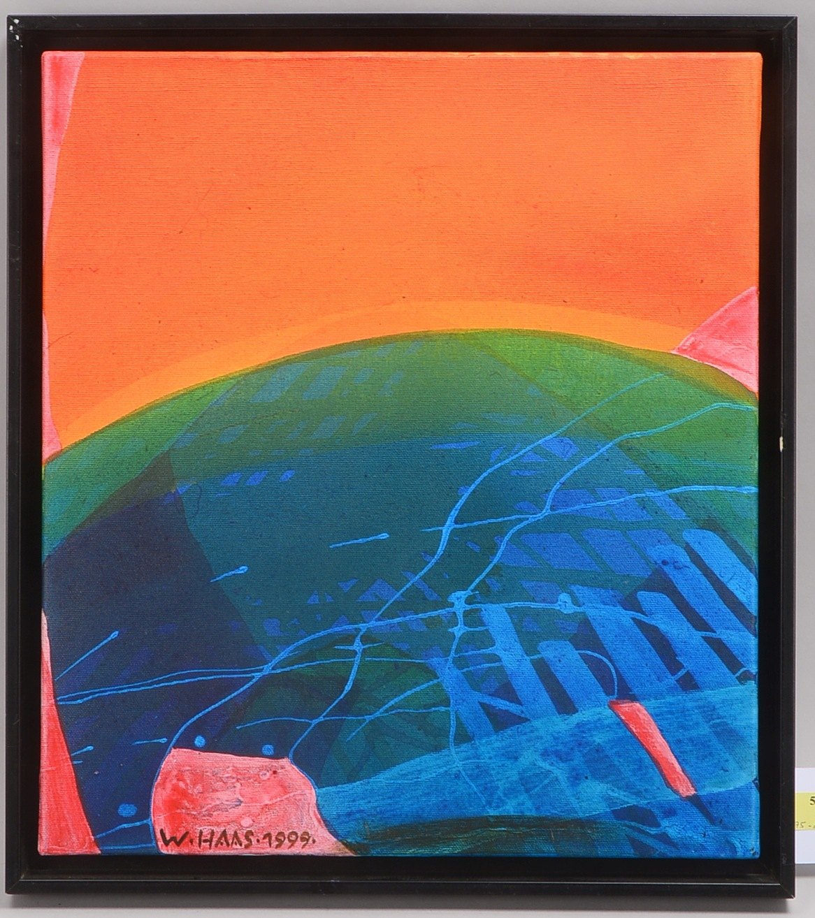 Haas, Willibrord, Farbsturm am Horizont, Acryl/Lw, sign./dat. (19)96; RM 49 x 44 cm