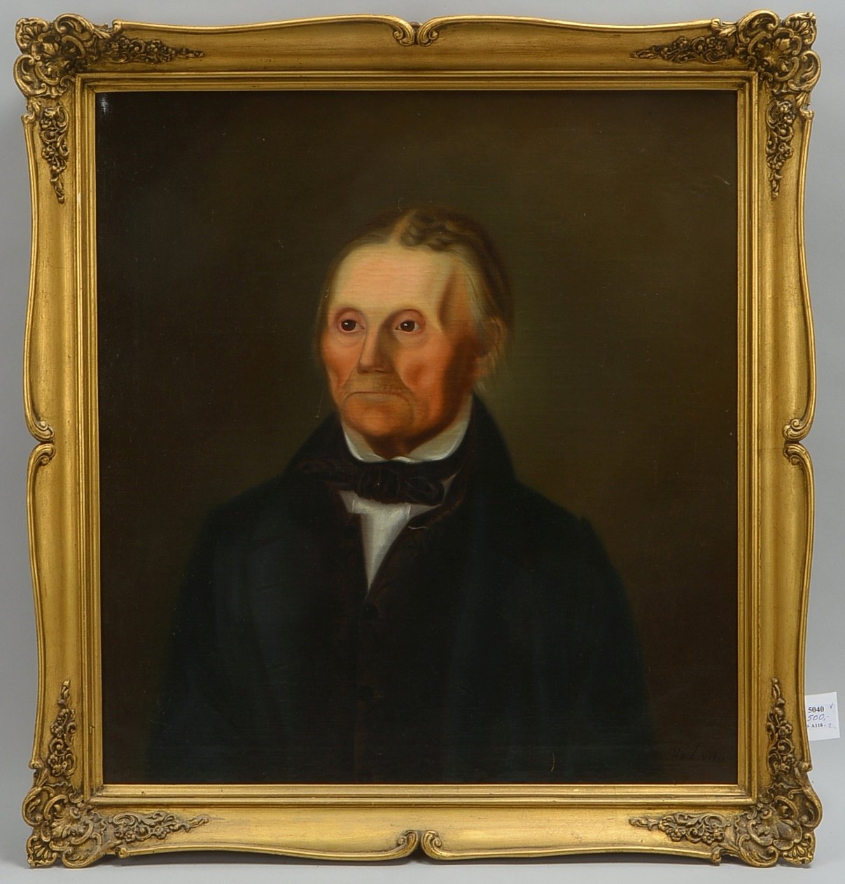 Biedermeier-Portrait, Heinrich von Bloch, Öl/Lw, sign./dat.; RM 71 x 66 cm