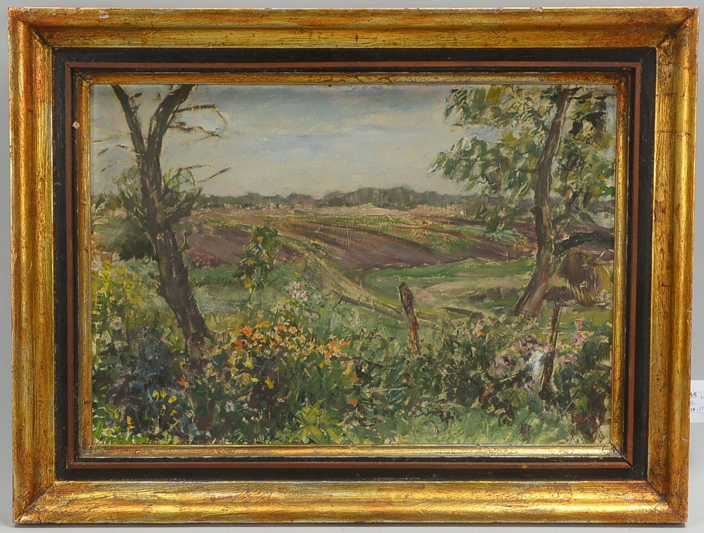 Huys, Bernhard, 'Worpsweder Landschaft', Öl auf Platte/ger., sign.