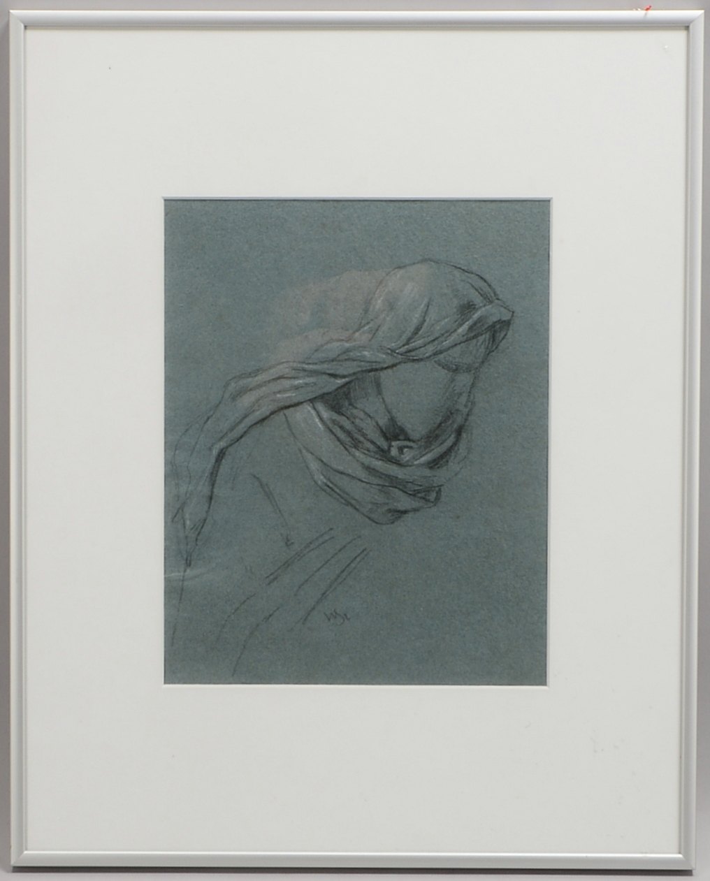 Steinhausen, W.A.T., Maria Magdalena, Kohlez./weiß gehöht, monogr.; RM 51 x 41 cm