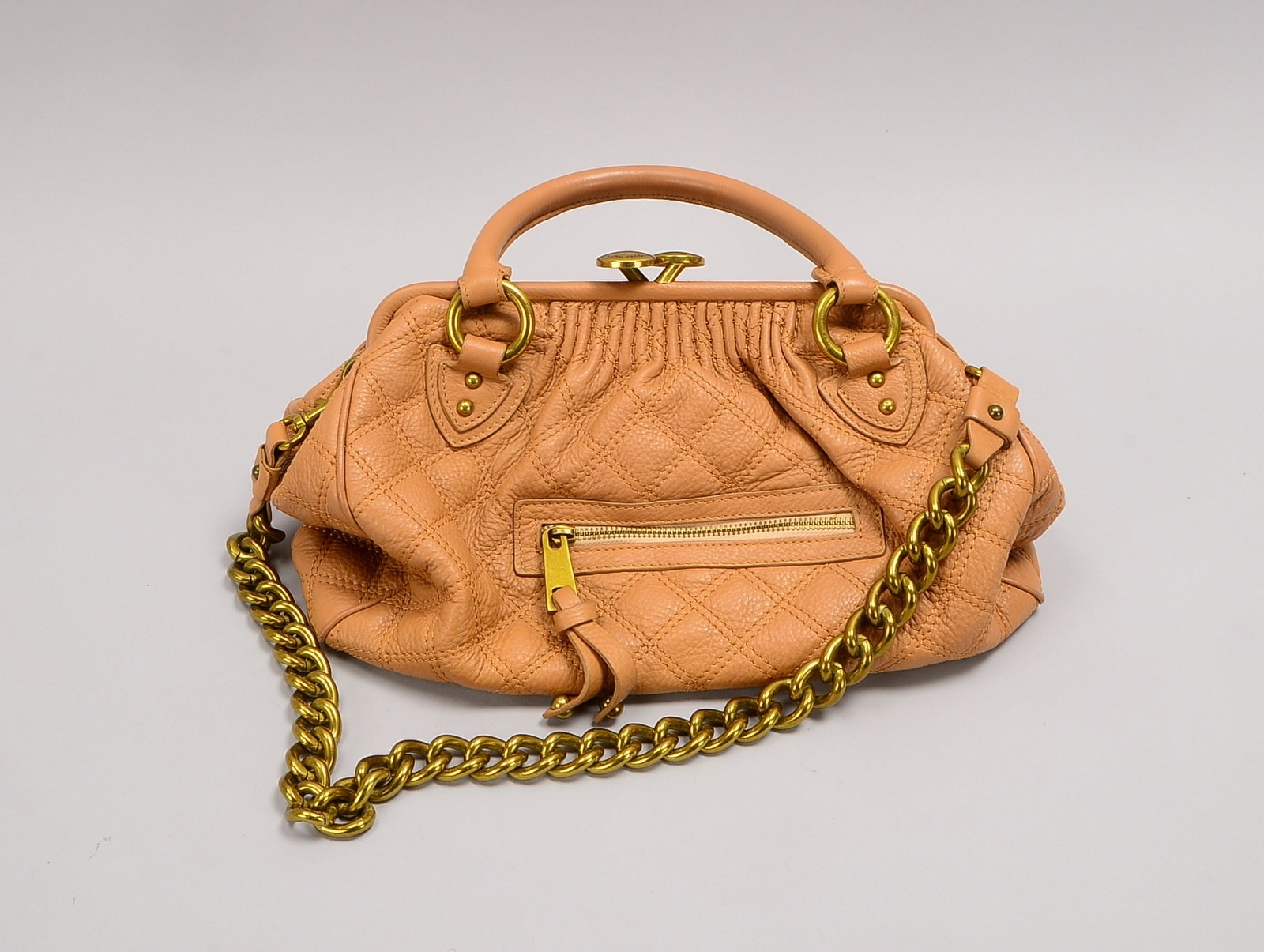 Marc Jacobs, Stam Bag, gestepptes Leder, Schulterriemen/mit Kette; Breite 36 cm