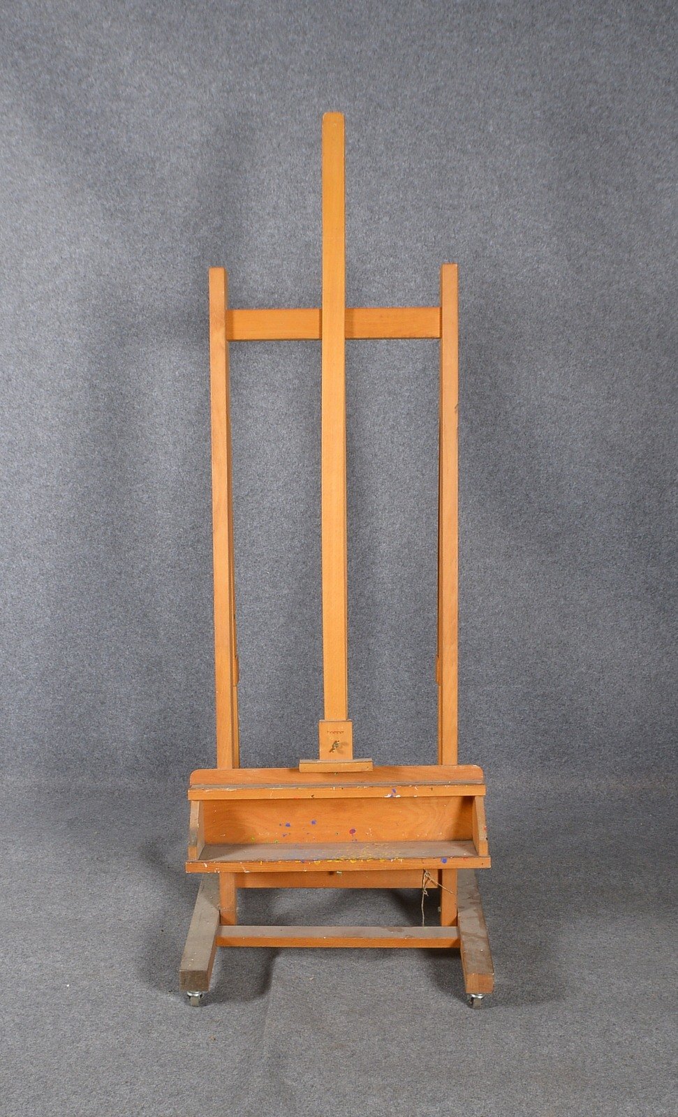 Große Künstler-Staffelei, Boesner, Hartholz, auf Rollen; Höhe 218 cm