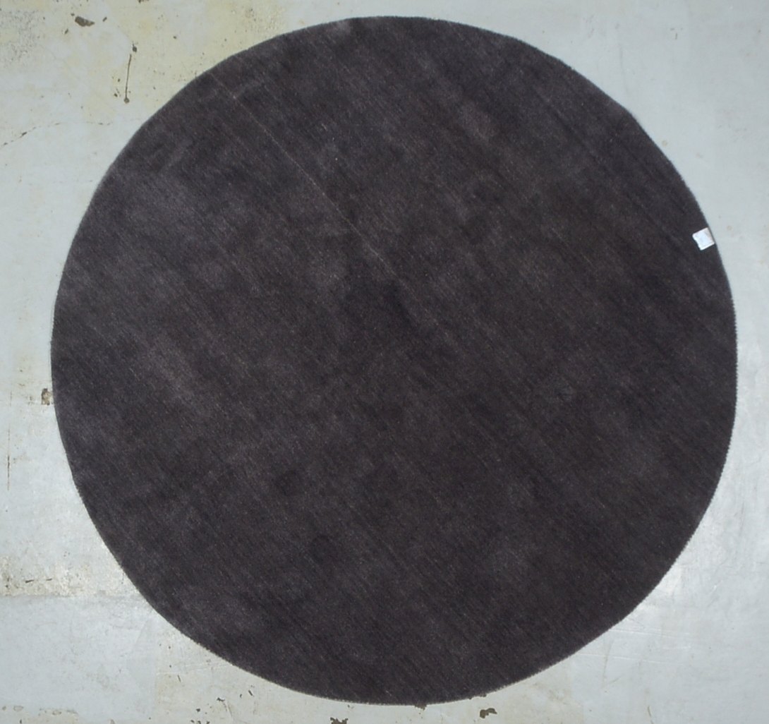 Gabbeh, runde Form, grau meliert - neuwertig!; Durchmesser Ø 200 cm