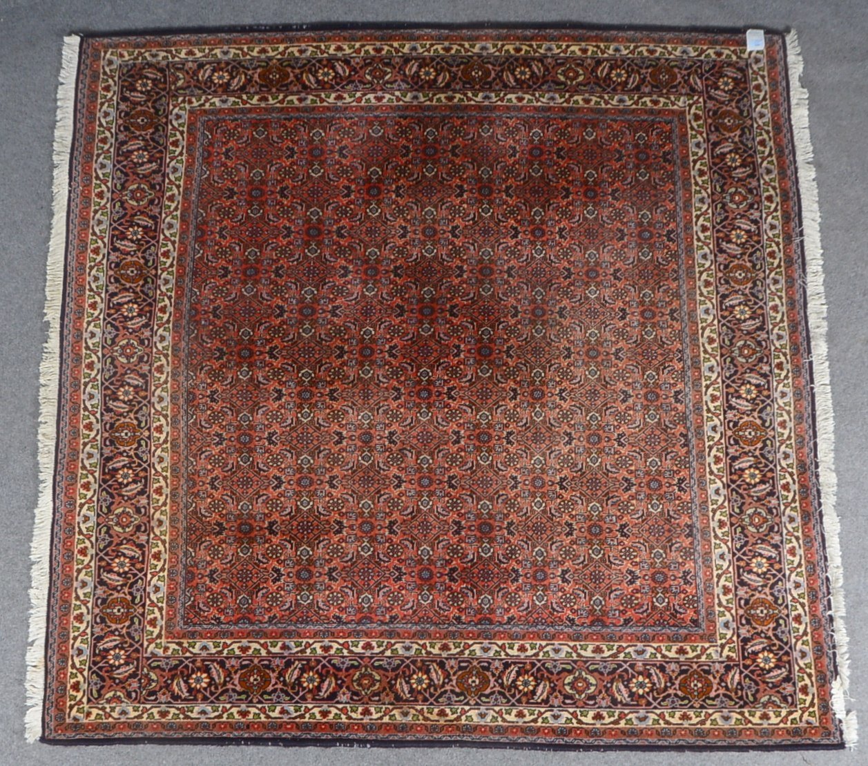Bidjar, feste Knüpfung, gleichmäßig dichter Flor, fast quadratische Form!; Maße 208 x 207 cm (mit nu