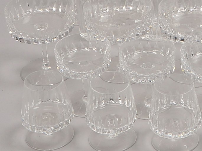 Zwiesel, großes Tischglas-Konvolut, Kristallglas, 36-teilig, umfassend: je 6x Sektgläser und 6x Cham