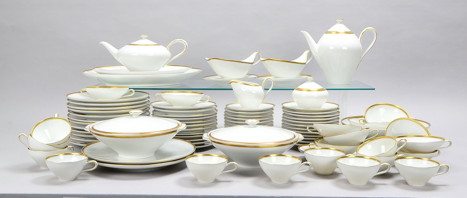 Heinrich Porzellan/Bavaria, umfangreiches Tafelservice - Speiseservice/Tee- und Kaffeeservice, Dekor