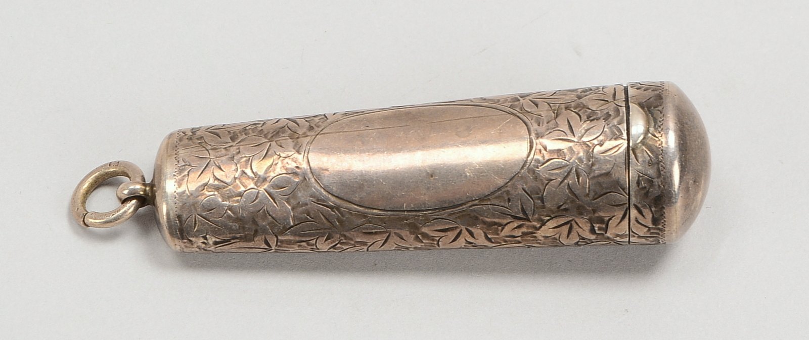 Antiker Zigarettenspitzen-Behälter, sog. 'Cheroot Holder' (Birmingham/England - Jahresbuchstabe Z, '