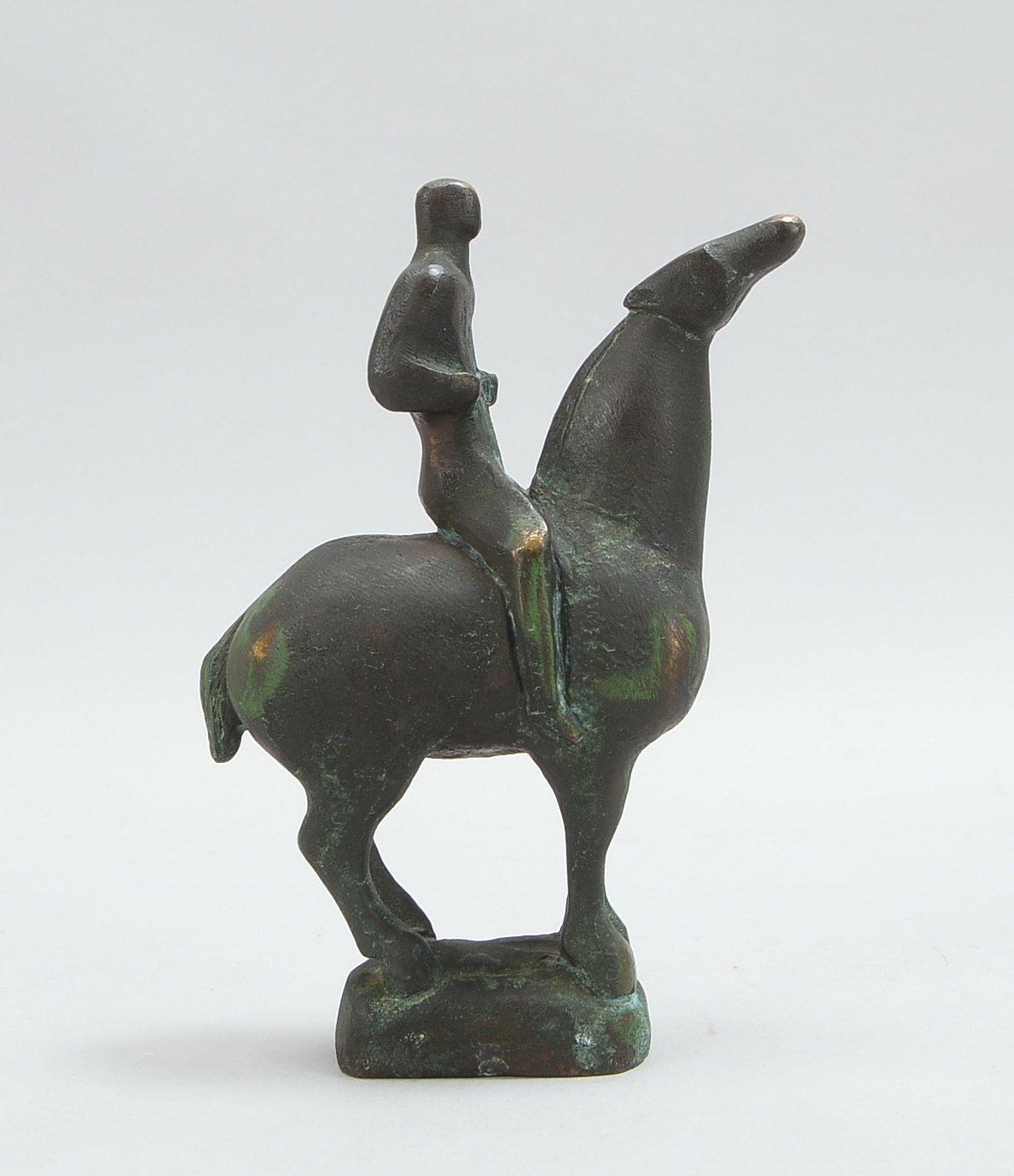 Surovtsev, Vladimir (*1951 Moskau, zeitgenössischer russischer Bildhauer), Bronzefigur - hier wohl N