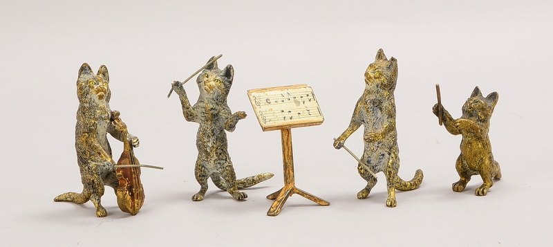 Bergmann, Franz Xaver (1861 Gablonz - 1936 Wien), Kleinbronzen-Sammlerkonvolut ('Wiener Bronzen'), '