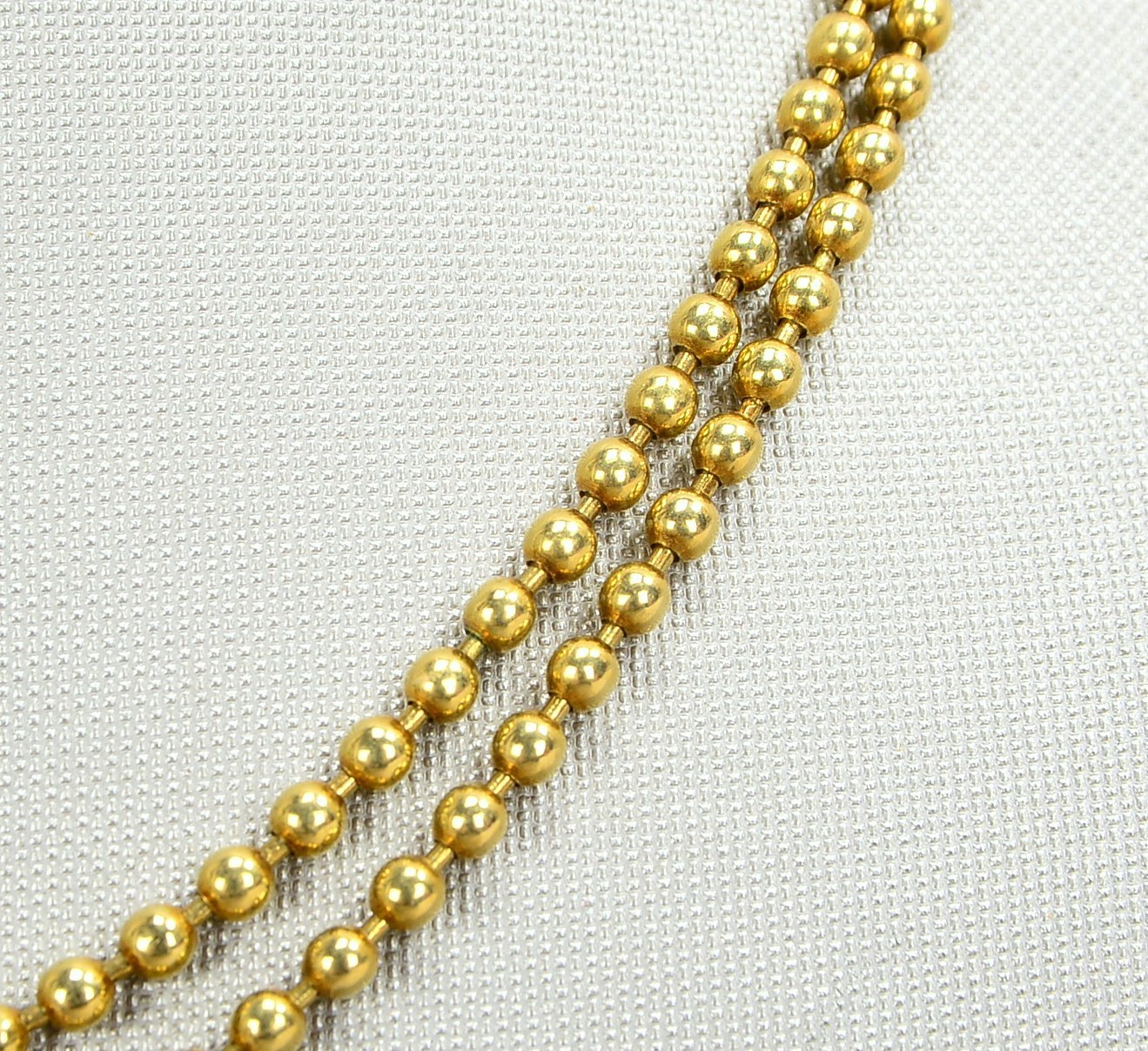 Halskette, 585 GG (gest.), 2-reihig, Karabinerschließe; Länge 40 cm, Gewicht 21,20 g