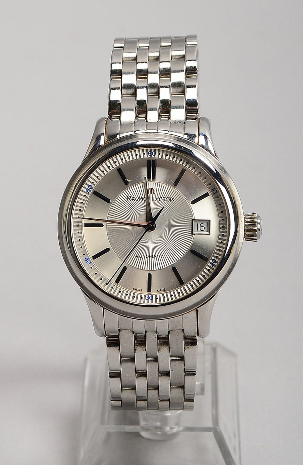 HAU M. Lacroix Les Classiques, Autom., Edelst., Saphirglas; Ø 38 mm - Full Set!