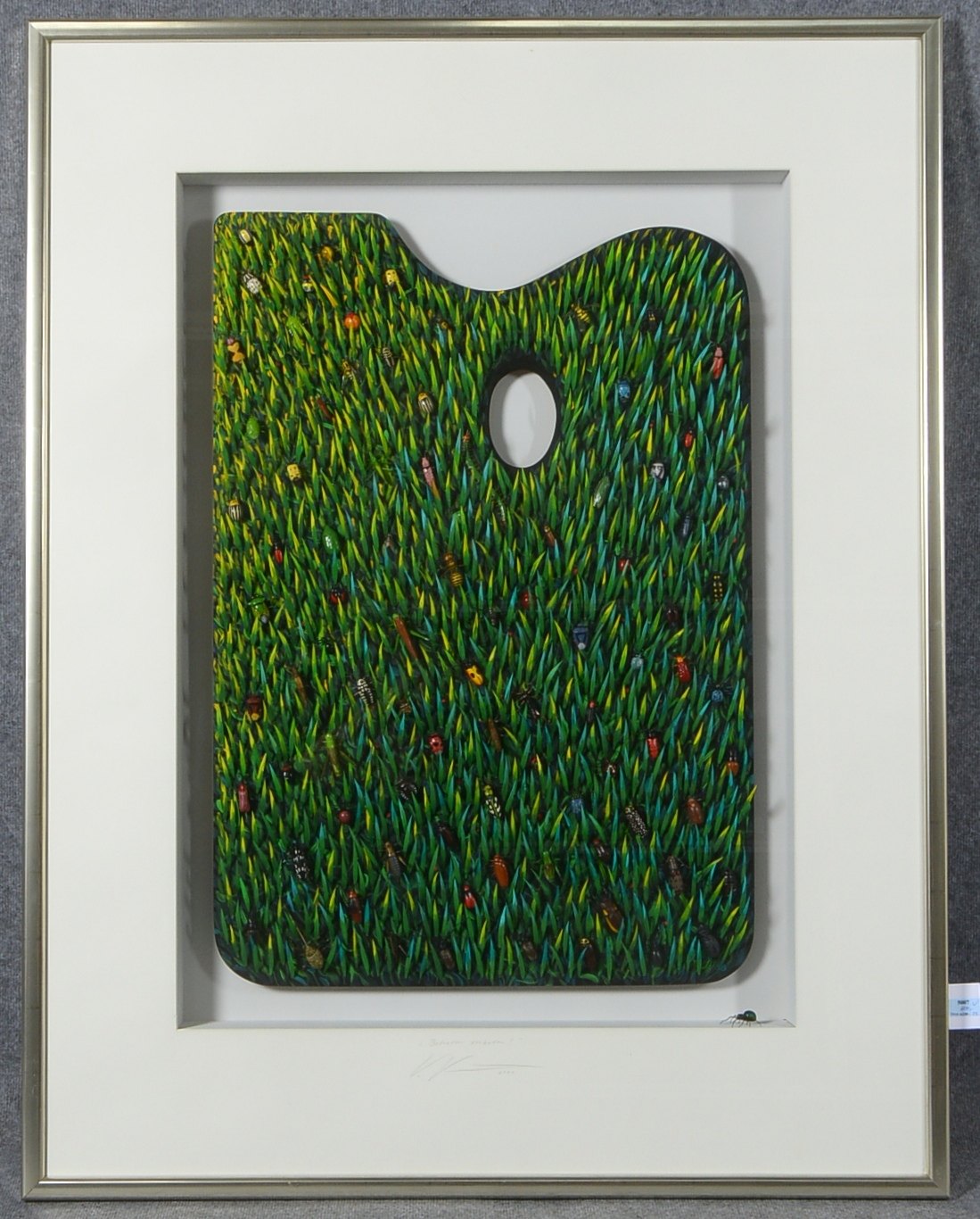 Kühn, Volker (1948 Neuenkirchen - 2023 Lilienthal), 'Betreten verboten!', Materialcollage - aus der