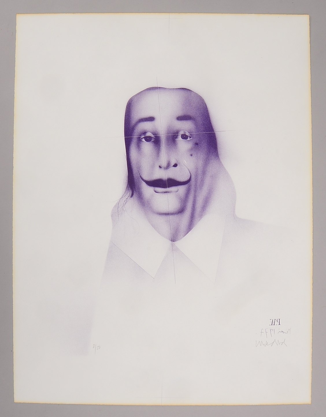 Wunderlich, Paul (1927 Eberswalde - 2010 in Saint-Pierre-de-Vassols/Provence), 'Salvador Dalí', Lith
