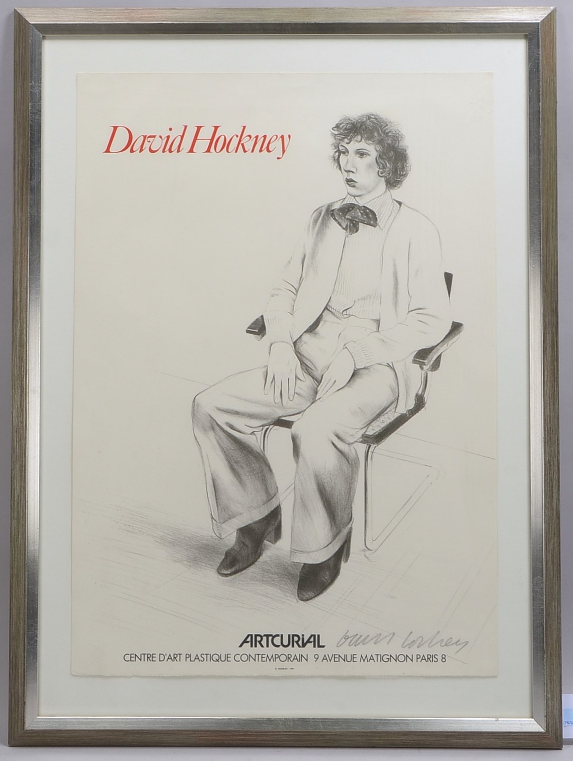 Hockney, David (*1937 Bradford/Yorkshire, lebt in London und Los Angeles), 'Ohne Titel', Ausstellung