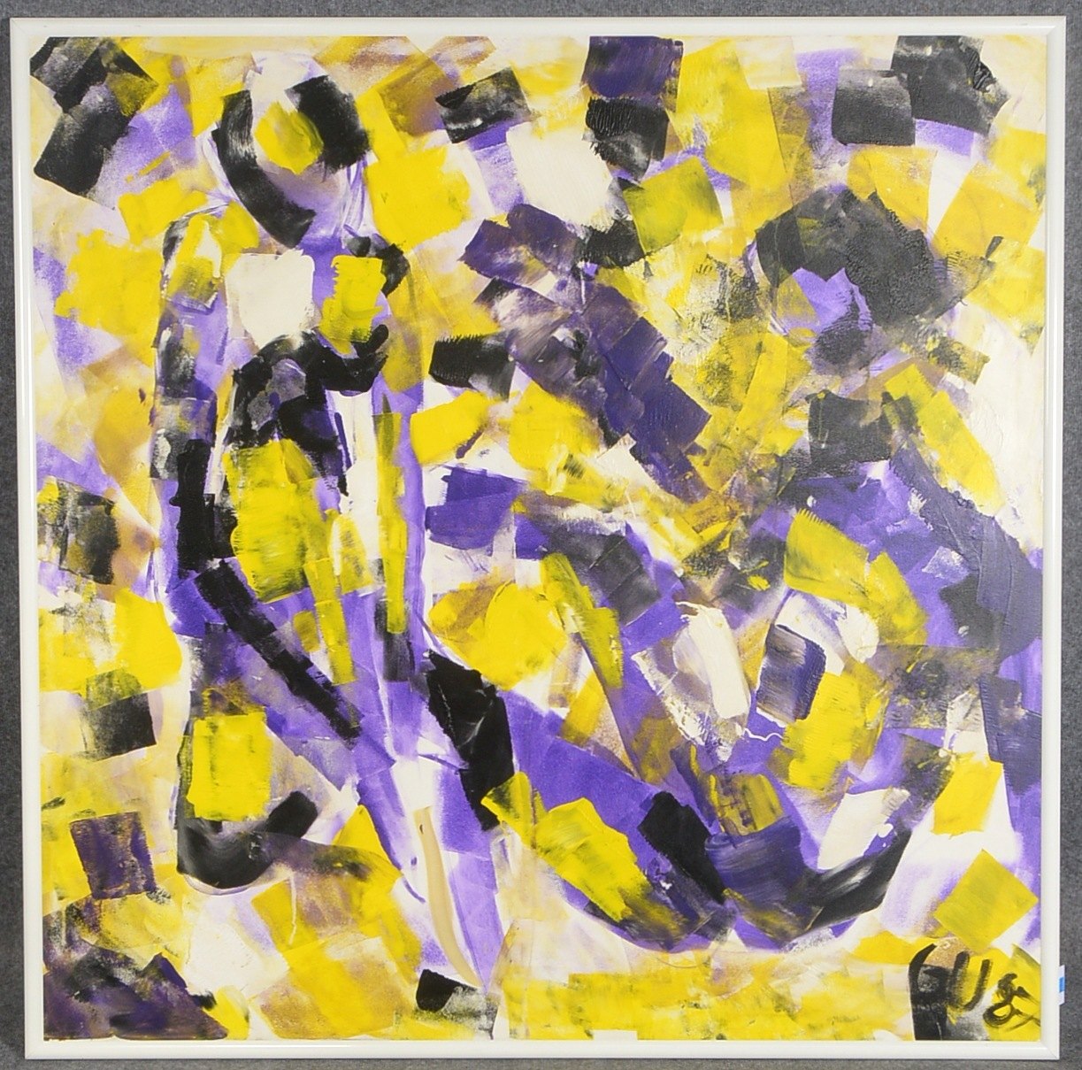Guldner, Norbert W. (*1948 Birkenau/Odenwald, ansässig in Lübeck), 'Mädchen 87', Acryl/Dispersion a