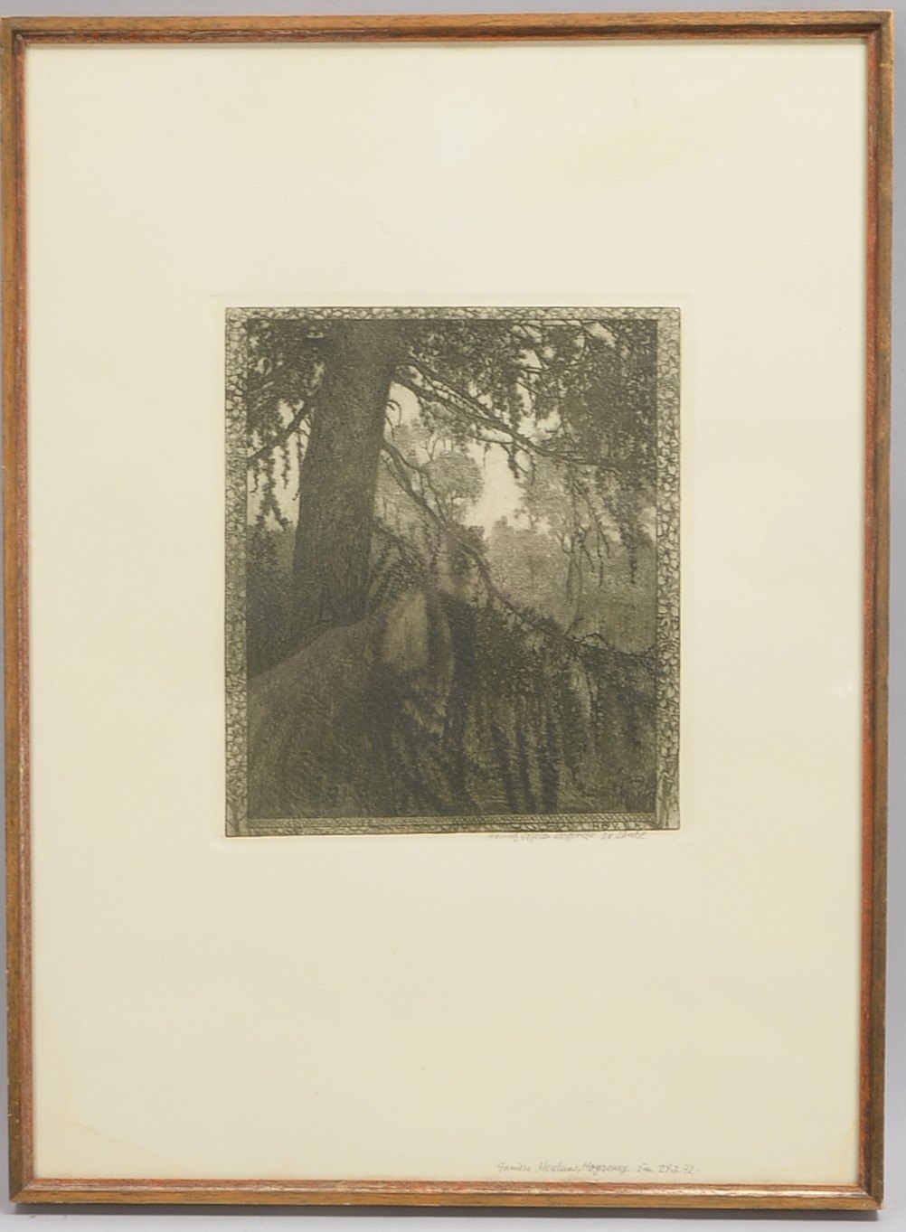 Vogeler, Heinrich (1872 Bremen - 1942 Kasachstan), 'Die Lärche', Radierung, unten rechts posthum bet