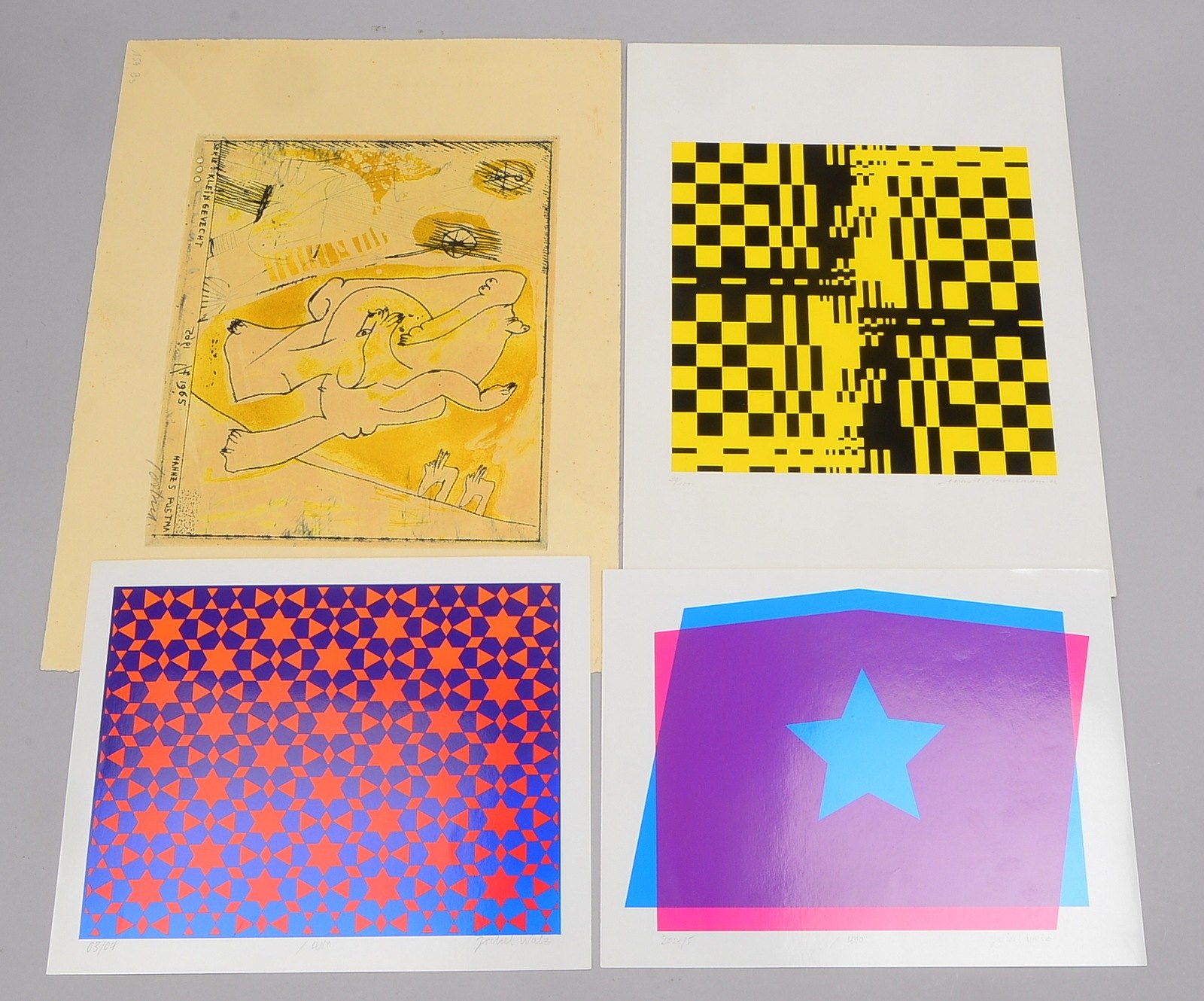 Große Grafiksammlung, diverse Künstler und Techniken (Horst Antes, Kurt Mühlenhaupt, Edvard Munch, G