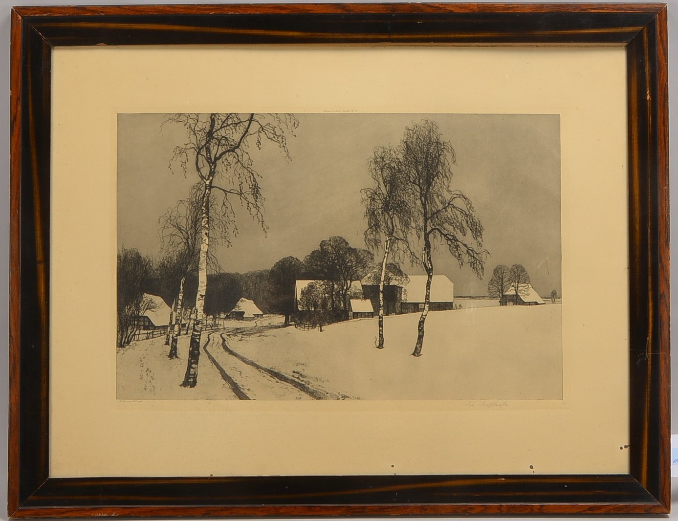 Müller vom Siel, Georg Bernhard (1865 Großensiel - 1939 Wehnen), 'Die Dorfstraße' - die Künstlerkolo
