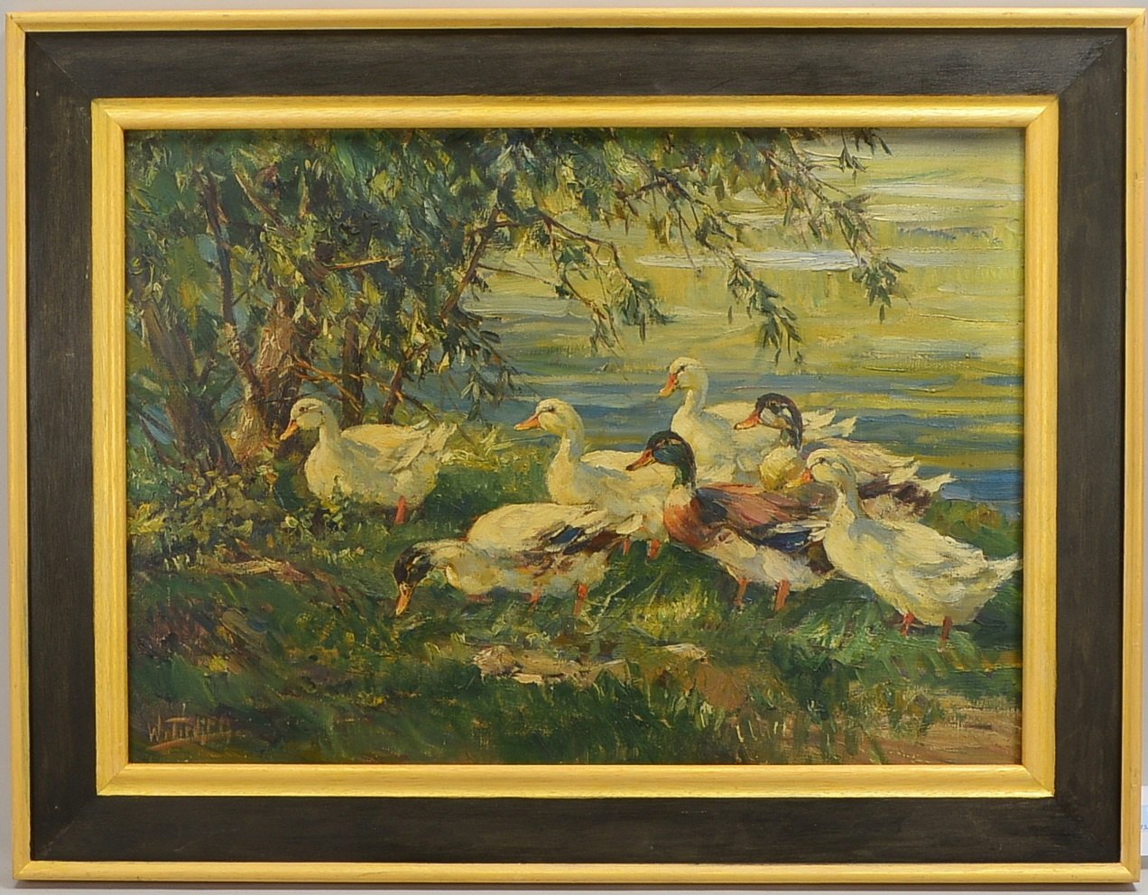 Tiedjen, Willy (1881 Hamburg - 1950 München, Schüler des Tiermalers Prof. Heinrich von Zügel/München