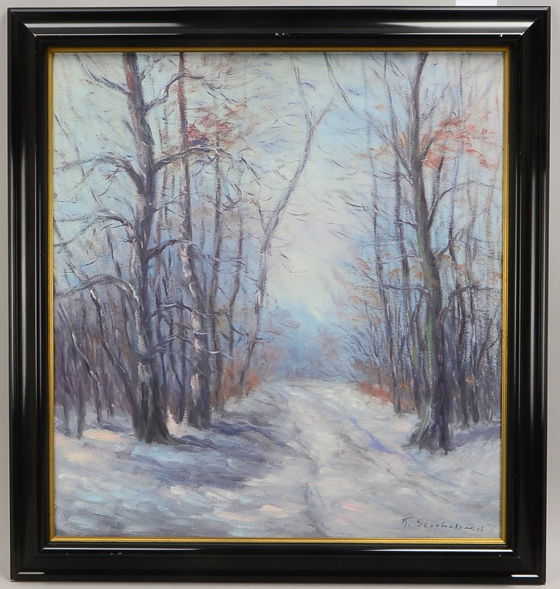 Szerbakow, Feodor (aka Theodor Szerbakow, 1911 Eckertsdorf - 2009 Lilienthal), Winter in der Surheid