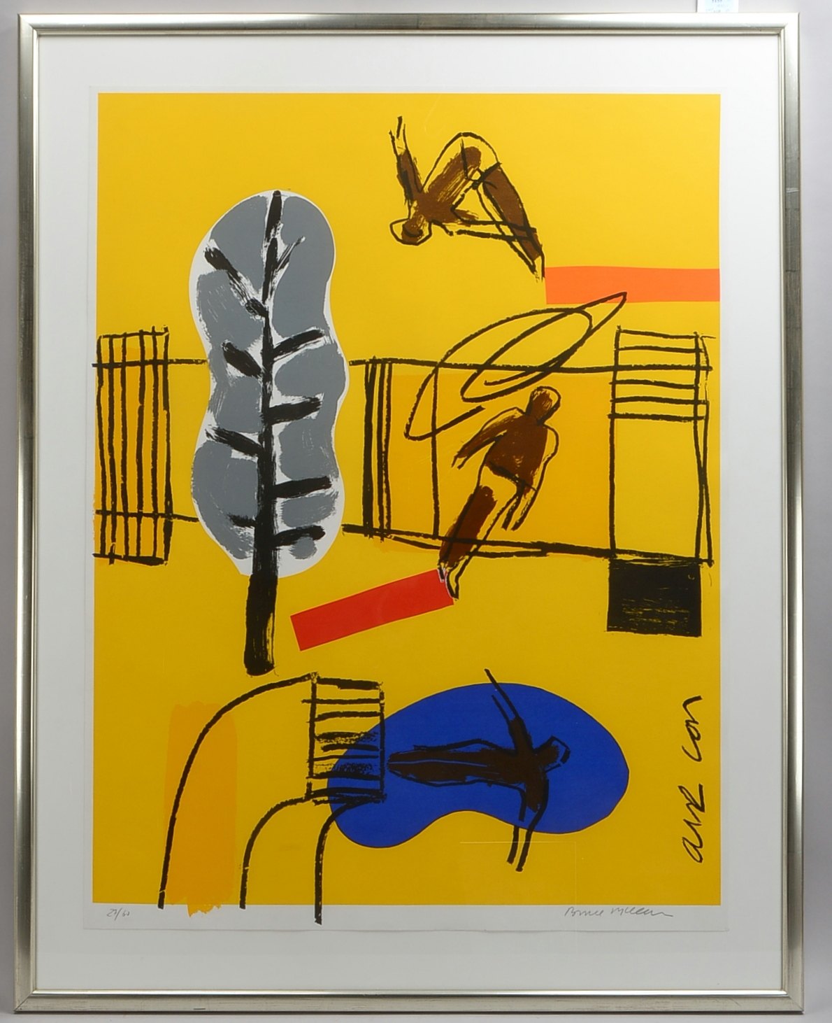 Mc Lean, Bruce (*1944 Glasgow), 'Air con', Siebdruck, Auflage-Nr. '27/60', unten rechts signiert, hi