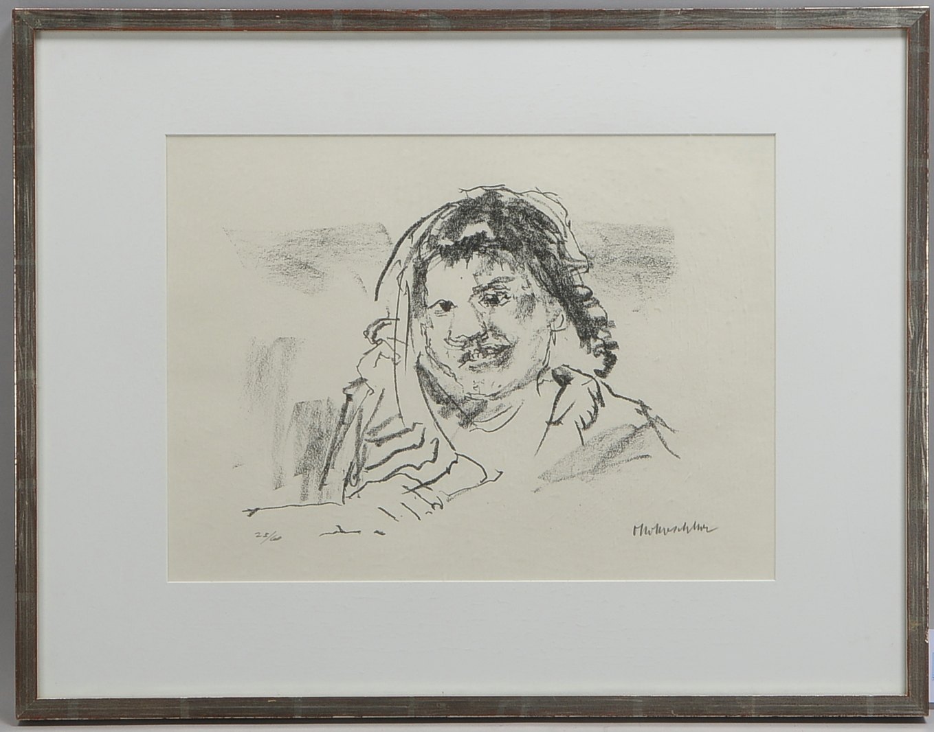 Kokoschka, Oskar (1886 Pöchlarn - 1980 Villeneuve), 'Aisha', Lithografie (aus der Serie 'Marrakesch'