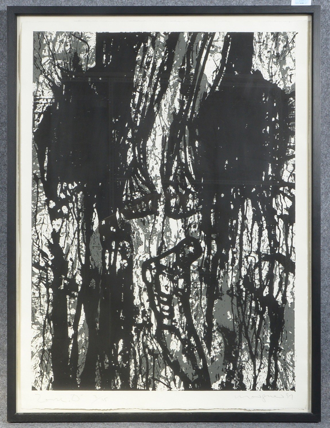Morgner, Michael (*1942 Dittersdorf, zeitgenössischer Grafiker/Maler und Bildhauer), 'Abstrakte Komp