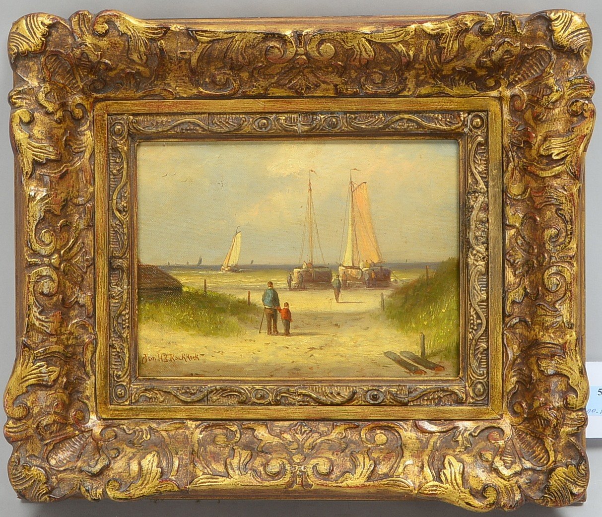 Koekkoek, Jan H.B. (aka Johannes Hermanus Barend Koekkoek, 1840 Amsterdam - 1912 Hilversum), 'Anland