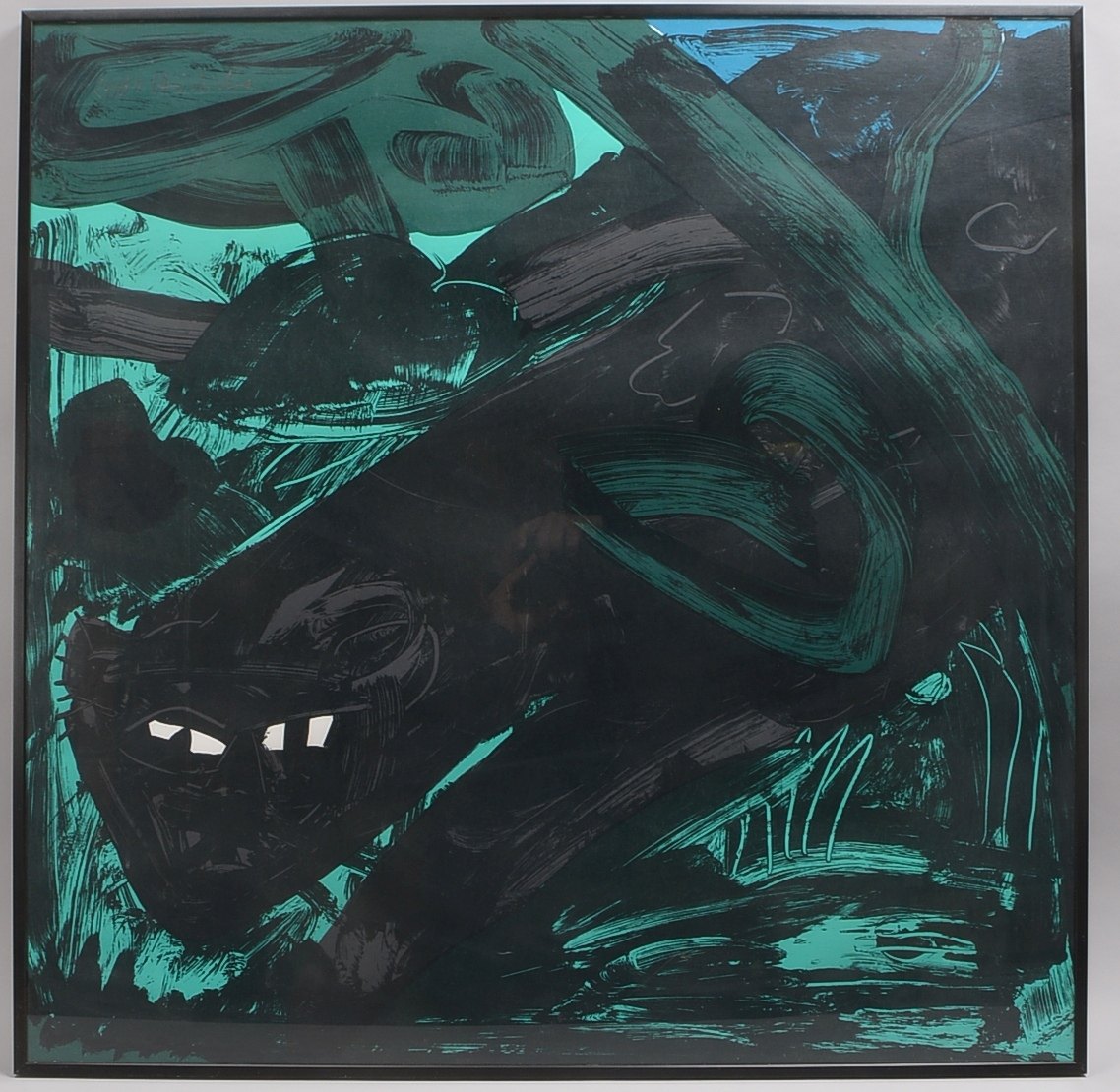 Hödicke, Prof. Karl H., Panther, Farbserigr., 24/60, sign.; RM 102 x 102 cm