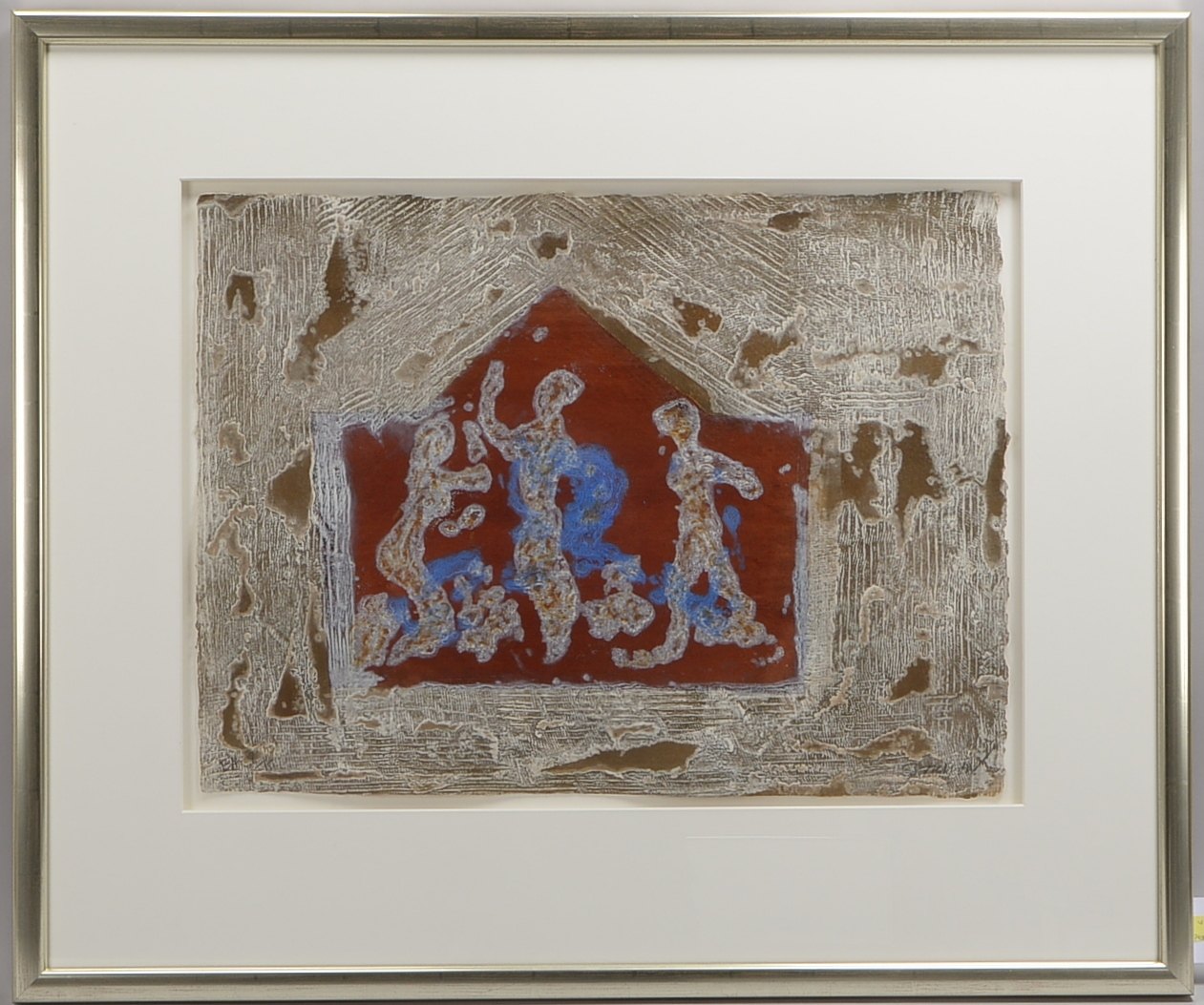 Bresson, Pierre, Komposition, Carborundum/Prägedruck, sign.; RM 81 x 97 cm
