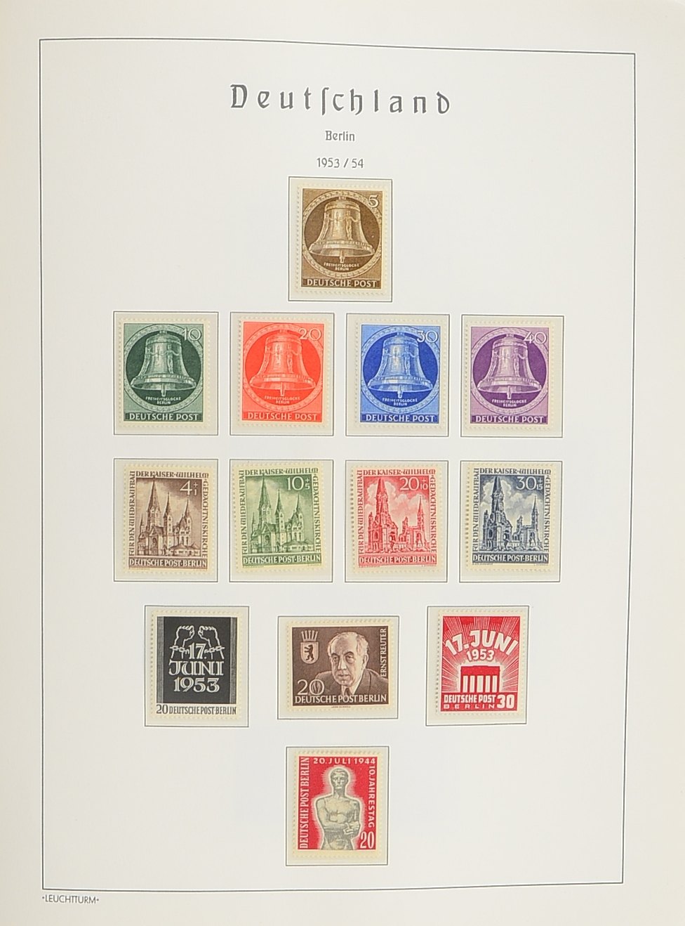 Briefmarkensammlung ('Berlin'), 1948 - 1989: postfrisch - einige mit Falz (Michel-Wert ca. EUR 3.200