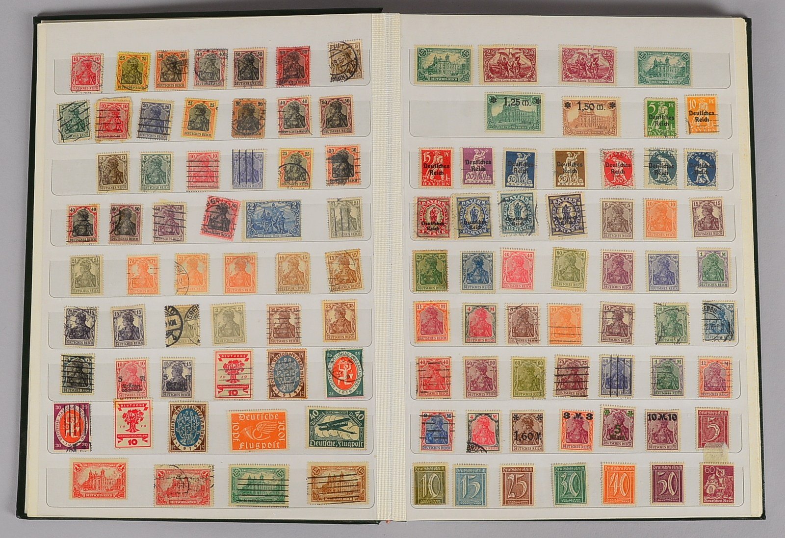 Briefmarkensammlung ('Deutschland'): beginnend ab 'Deutsches Reich', mit ersten 'Pfennig'-Ausgaben b