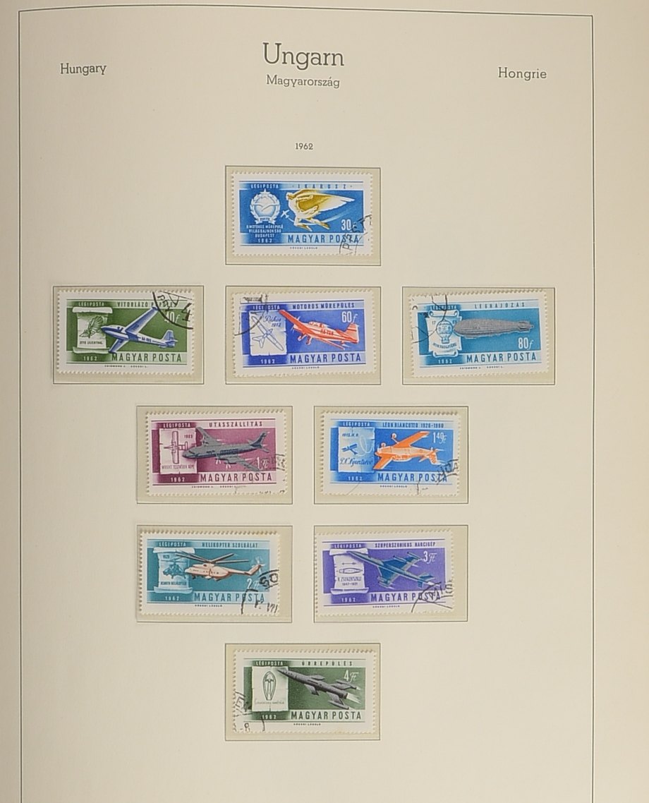 Briefmarkensammlung ('Ungarn'), 1958 - 1970: im Leuchtturm-Album gesammelt - zu 80% - 90% belegt!