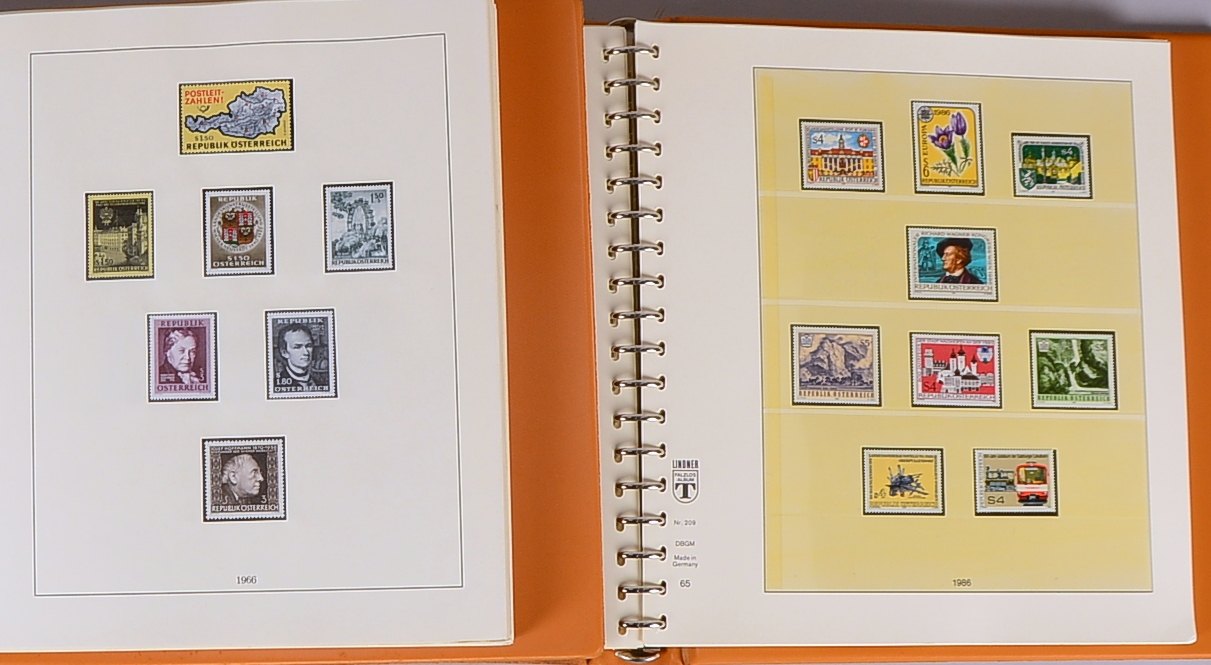 Briefmarken ('Österreich'), 1945 - 1992: mit Flugpost-Marken und Wiener Aushilfsausg.