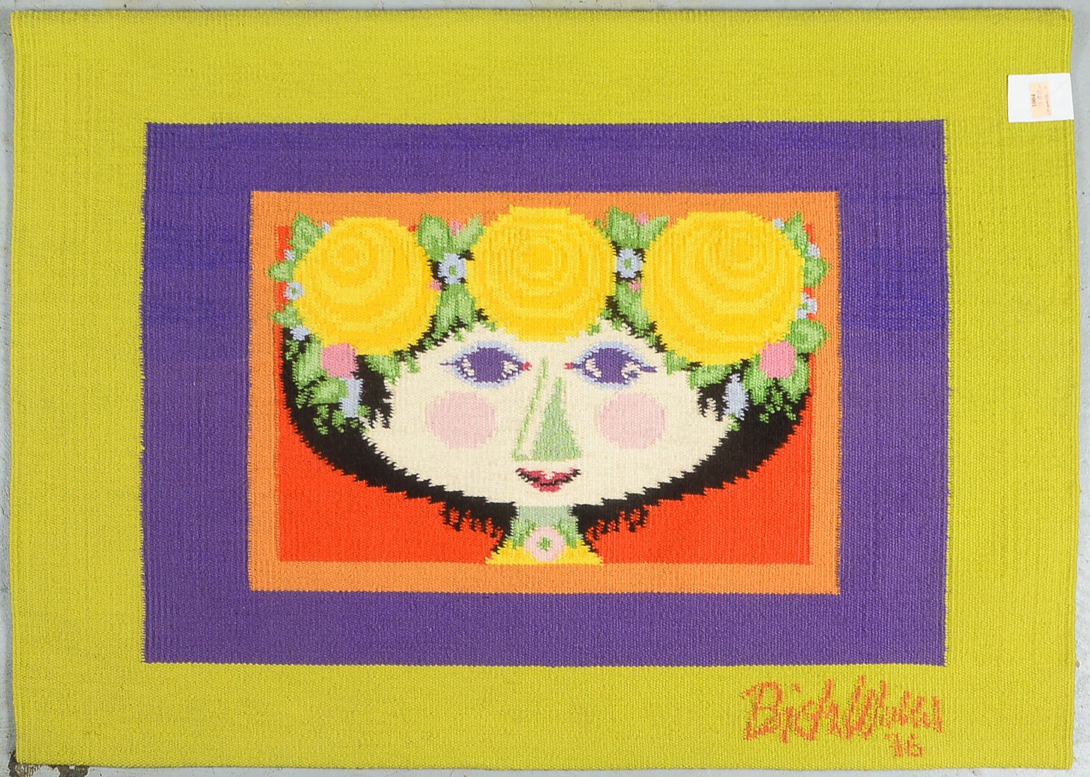 Loom Art Collection/Portugal, Künstler-Webteppich (Handarbeit), reine Wolle, Motiv 'Kate', Auflage-N