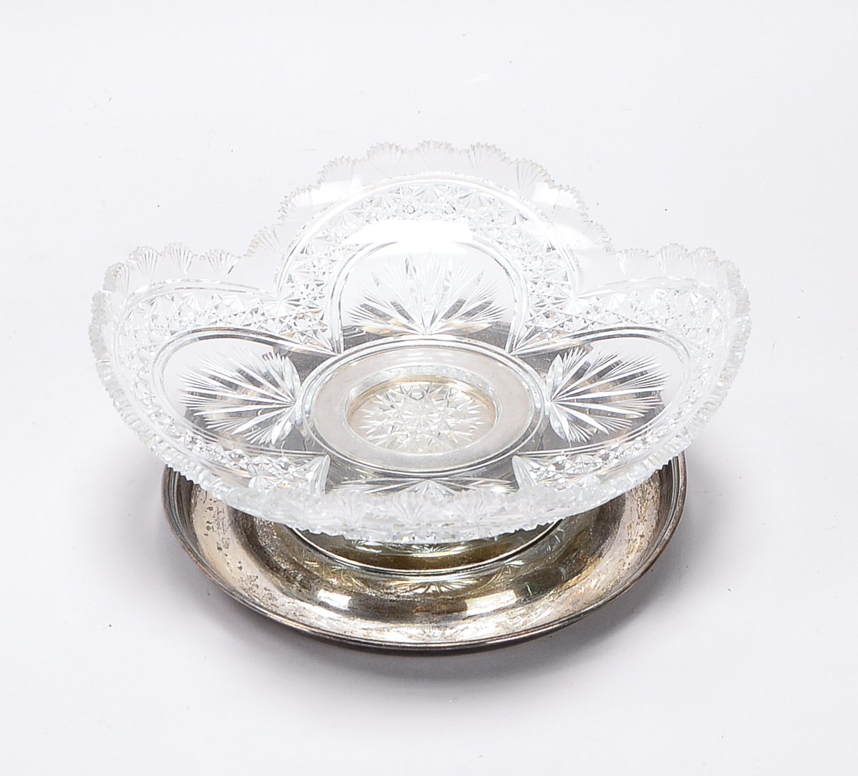 Tischaufsatzschale (J.H. Werner/Berlin - kaiserlicher Hofjuwelier, Ende 19. Jhdt.), 4-passig, Krista