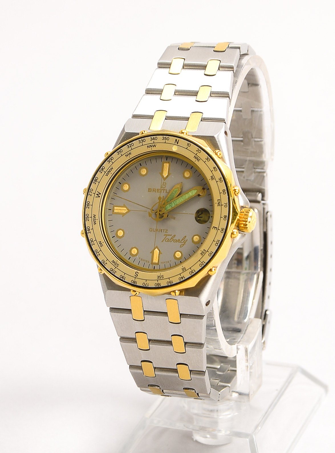 Armbanduhr/Unisex, Breitling Tabarly, Quarz, Ref.-Nr. 80770, Edelstahlgehäuse und -armband partiell