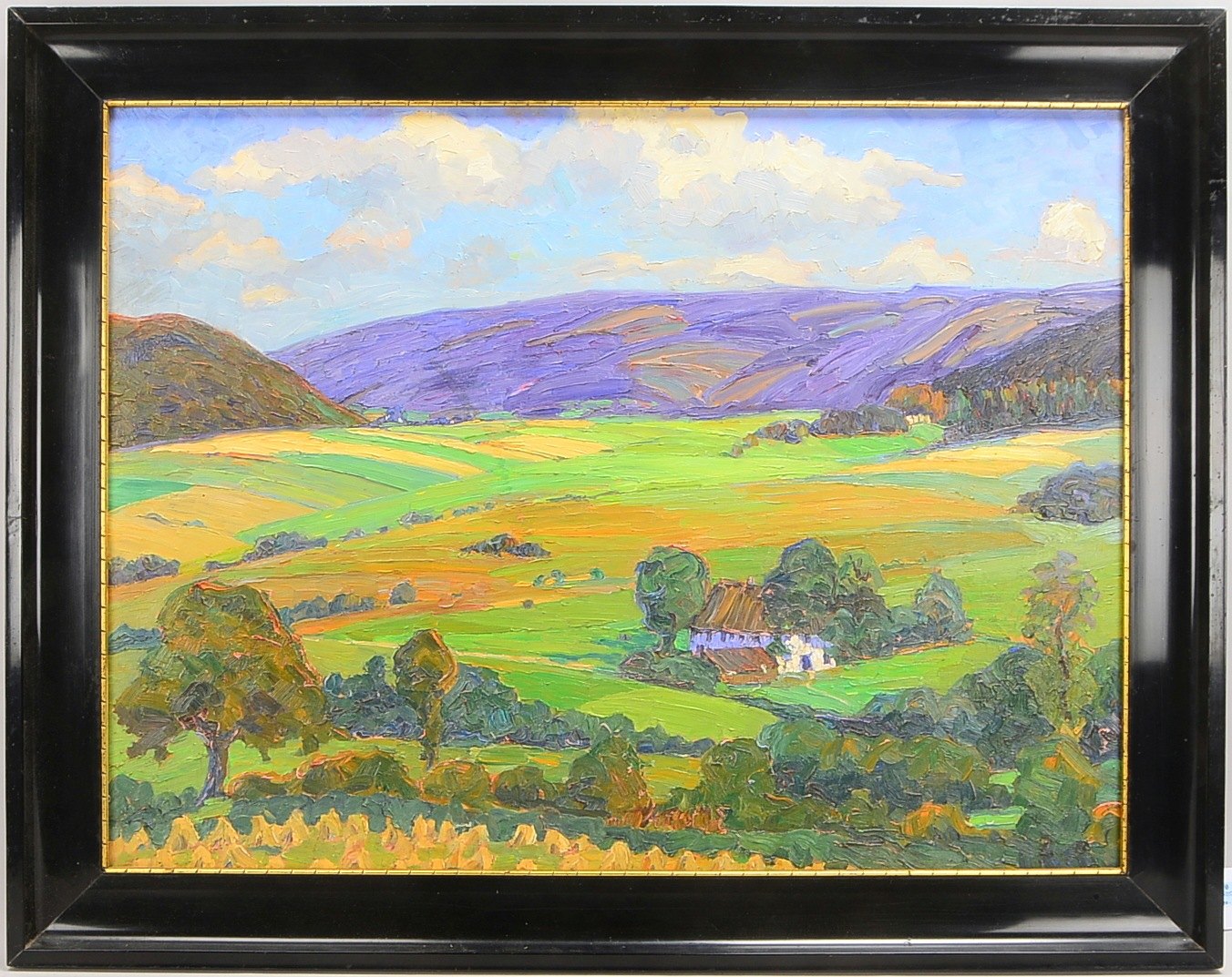 Schilling, Bertha (1879 Arnsberg - 1953 Fischerhude), 'Reblin im Sauerland' - Originaltitel, impress