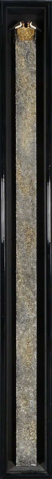 Kühn, Volker (1948 Neuenkirchen - 2023 Lilienthal), 'Turmschwalben', Materialcollage - Unikat aus de