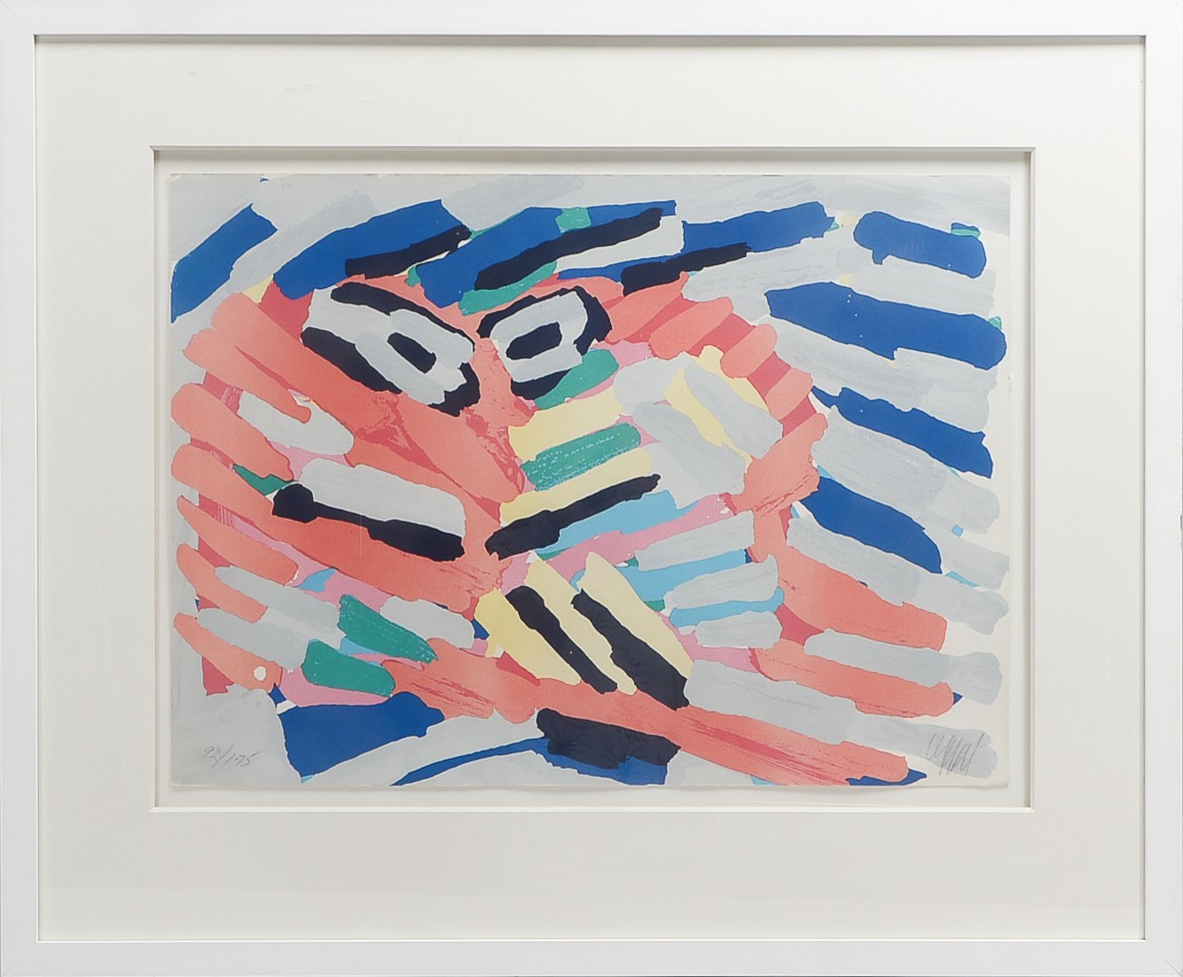Appel, Karel (1921 Amsterdam - 2006 Zürich), 'Smiling Cat', Farblithografie, Auflage-Nr. '92/175', s