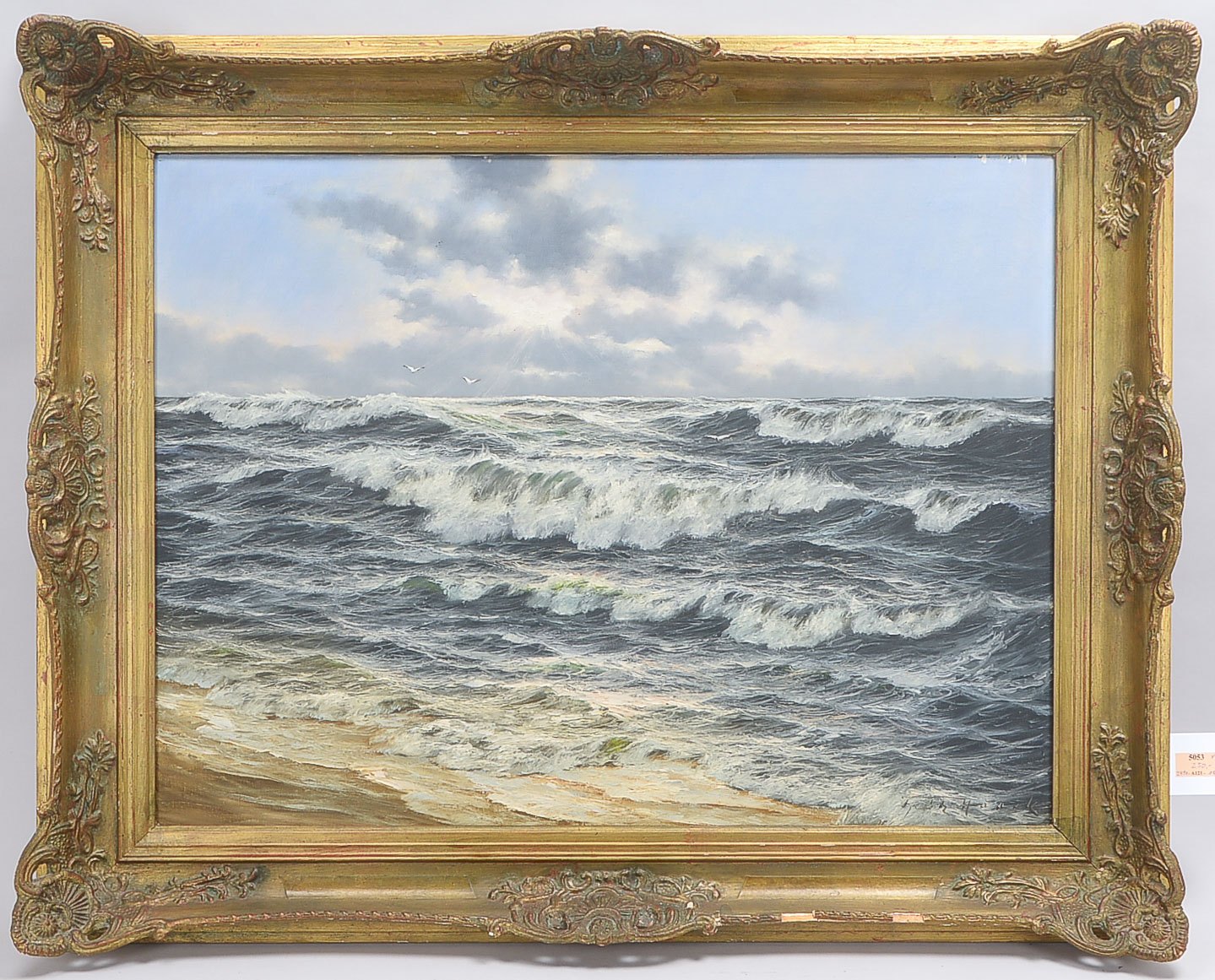 Gemälde (deutscher Maler, um 1930), 'Ostseeküste', Öl/Lw, unten rechts (nicht eindeutig leserlich) s