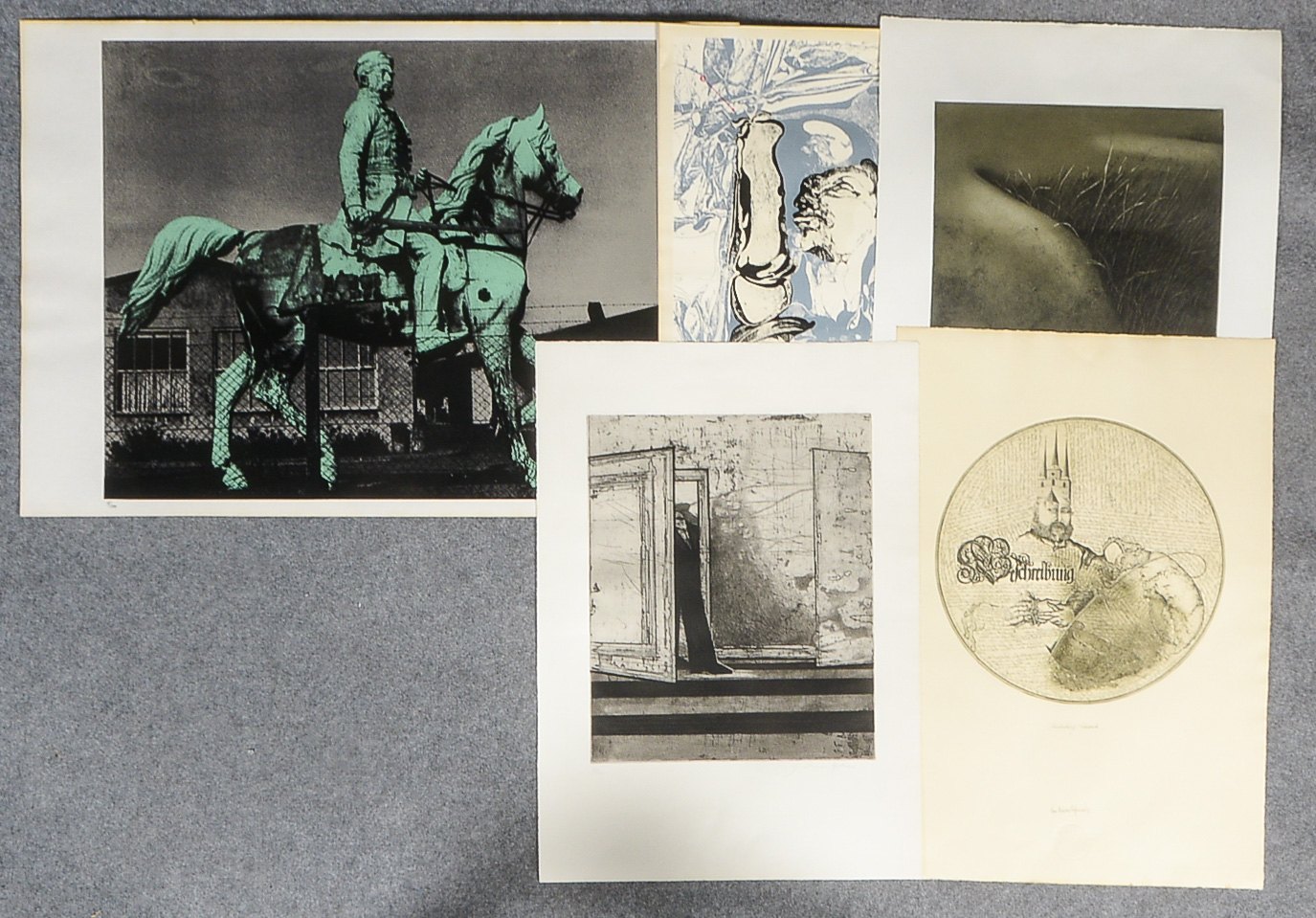 Kleines Grafikkonvolut, unterschiedliche Künstler und Techniken (Bert Gerresheim, Harm Hermann Hoffm
