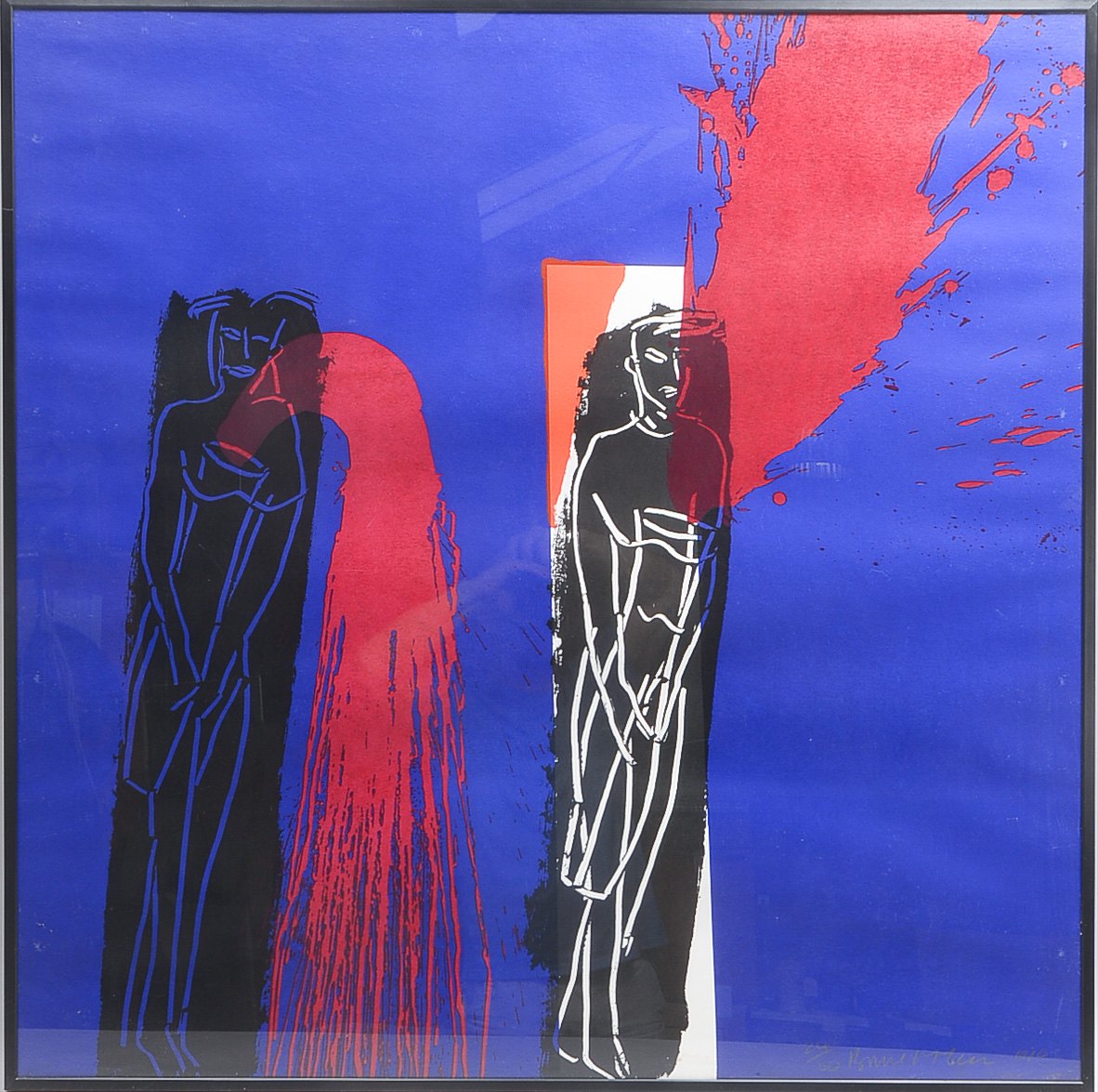 McLean, Bruce (*1944 Glasgow), 'Ohne Titel', Siebdruck, AUflage-Nr. '24/60', unten rechts signiert u