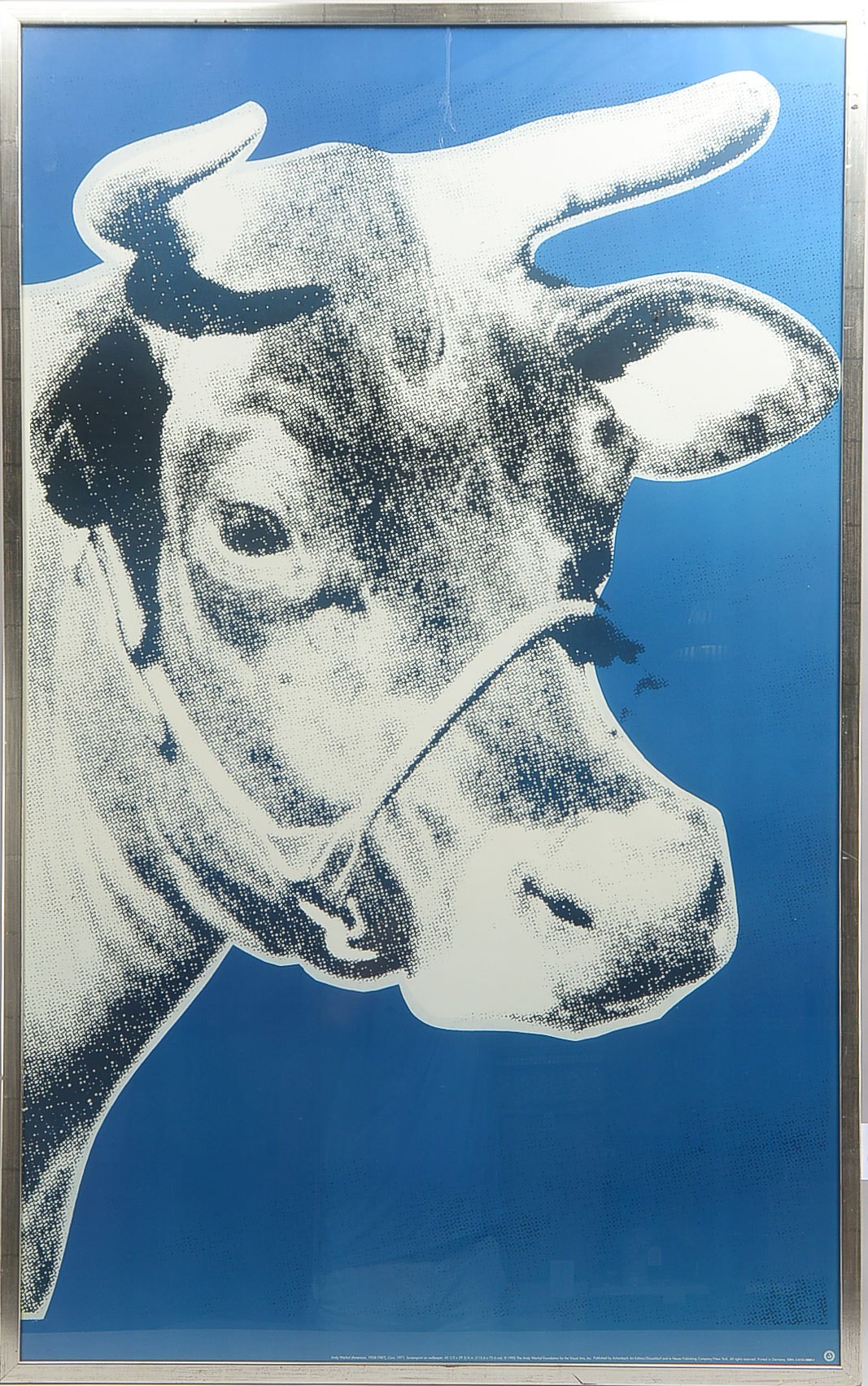 Warhol, Andy (alias Andrew Warhola, 1928 Pittsburgh - 1987 New York), 'Cow' - Ausstellungsplakat, Si