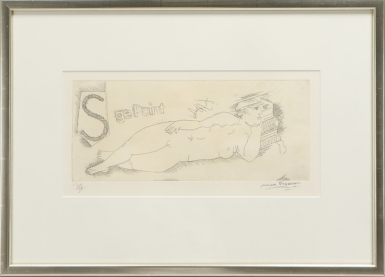 Papart, Max (1911 Marseille - 1994 Paris), 'Femme allongée', Radierung, Auflage-Nr. 'I/IV', unten re
