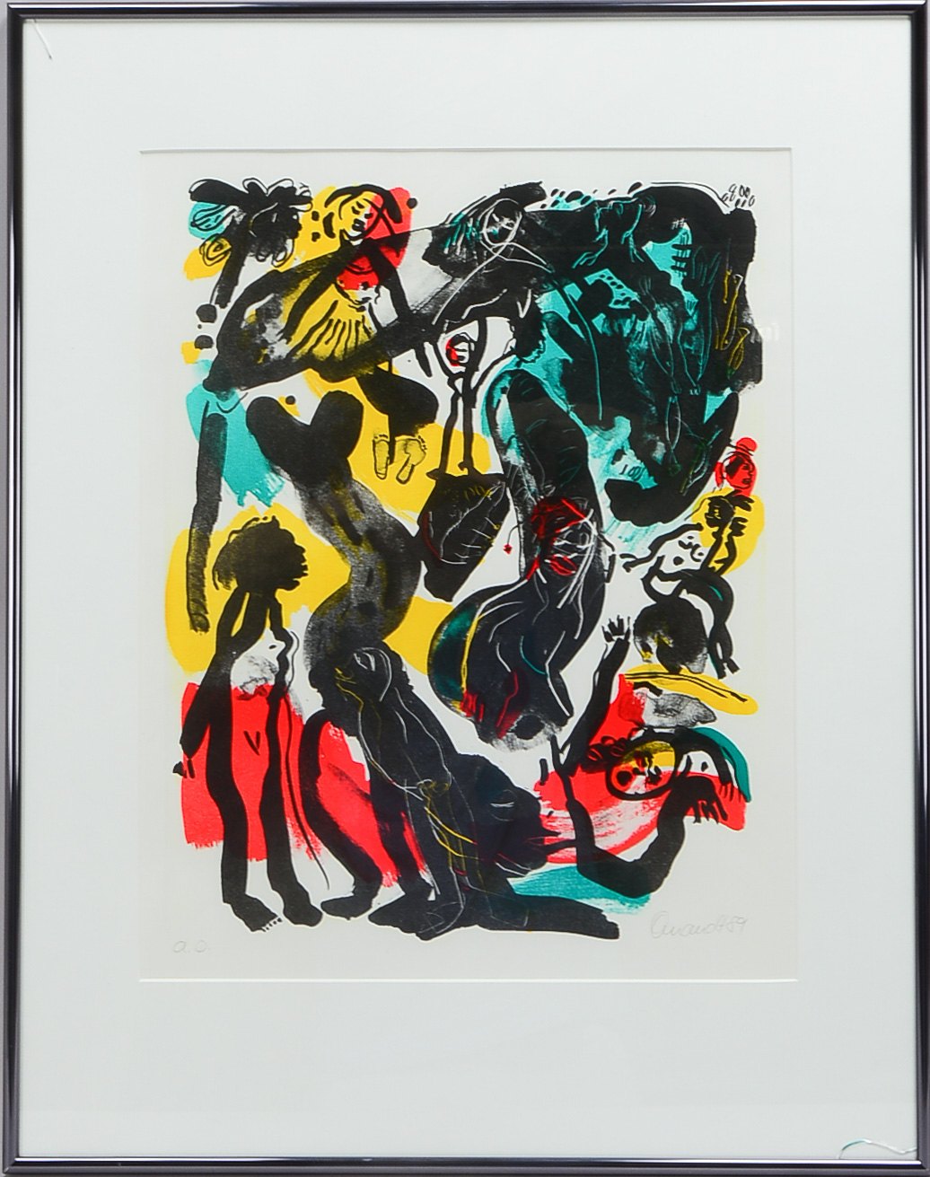 Quandt, Barbara (*1947 Berlin, Vertreterin der Berliner 'Jungen Wilden'), 'Figurale Komposition', Fa