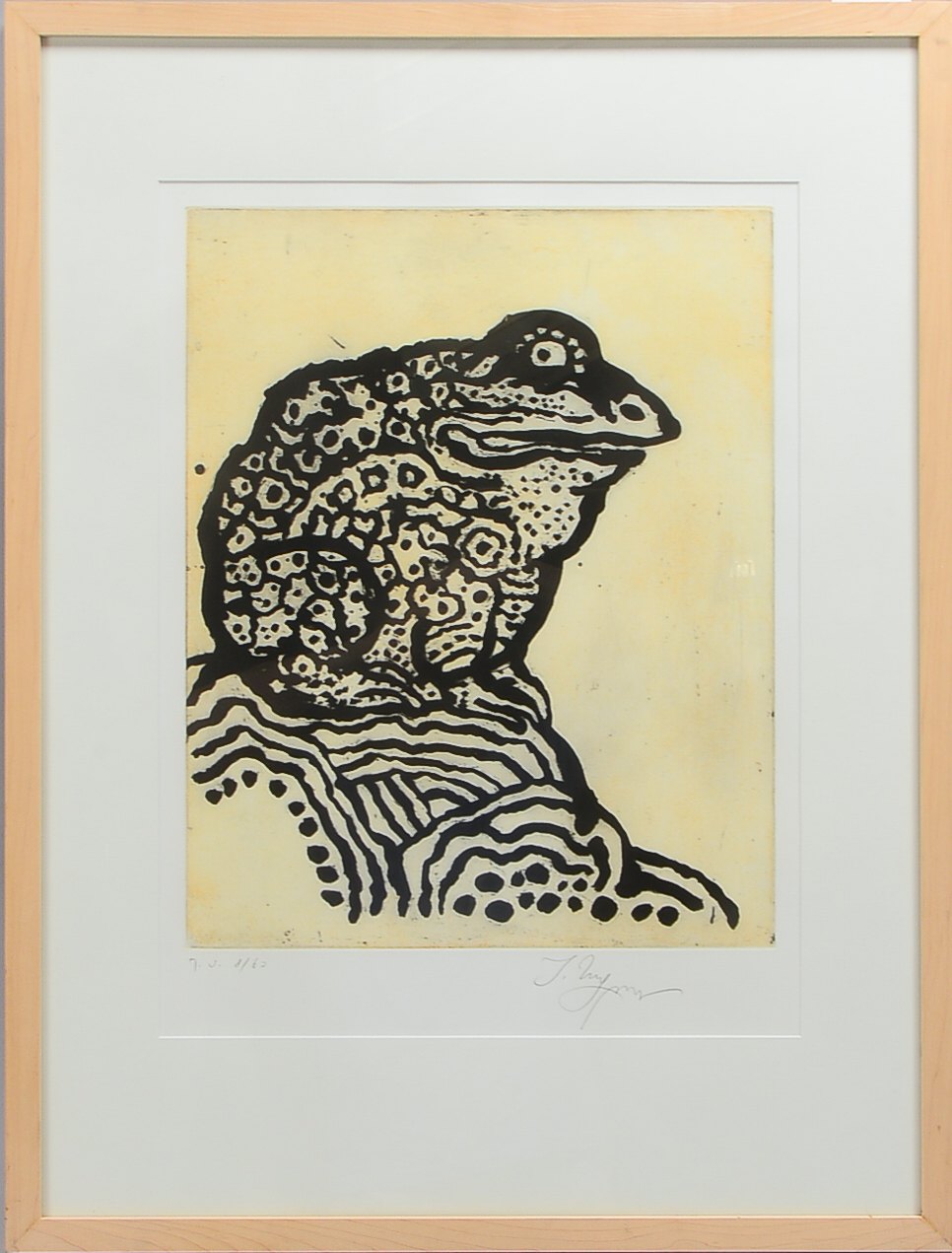 Ungerer, Tomi (1931 Straßbourg/Frankreich - 2019 Cork/Irland), 'Kröte', Radierung, Auflage-Nr. '8/60